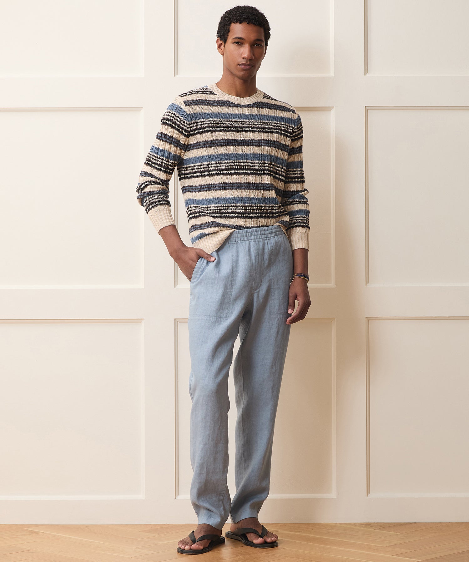 Linen Crewneck Sweater