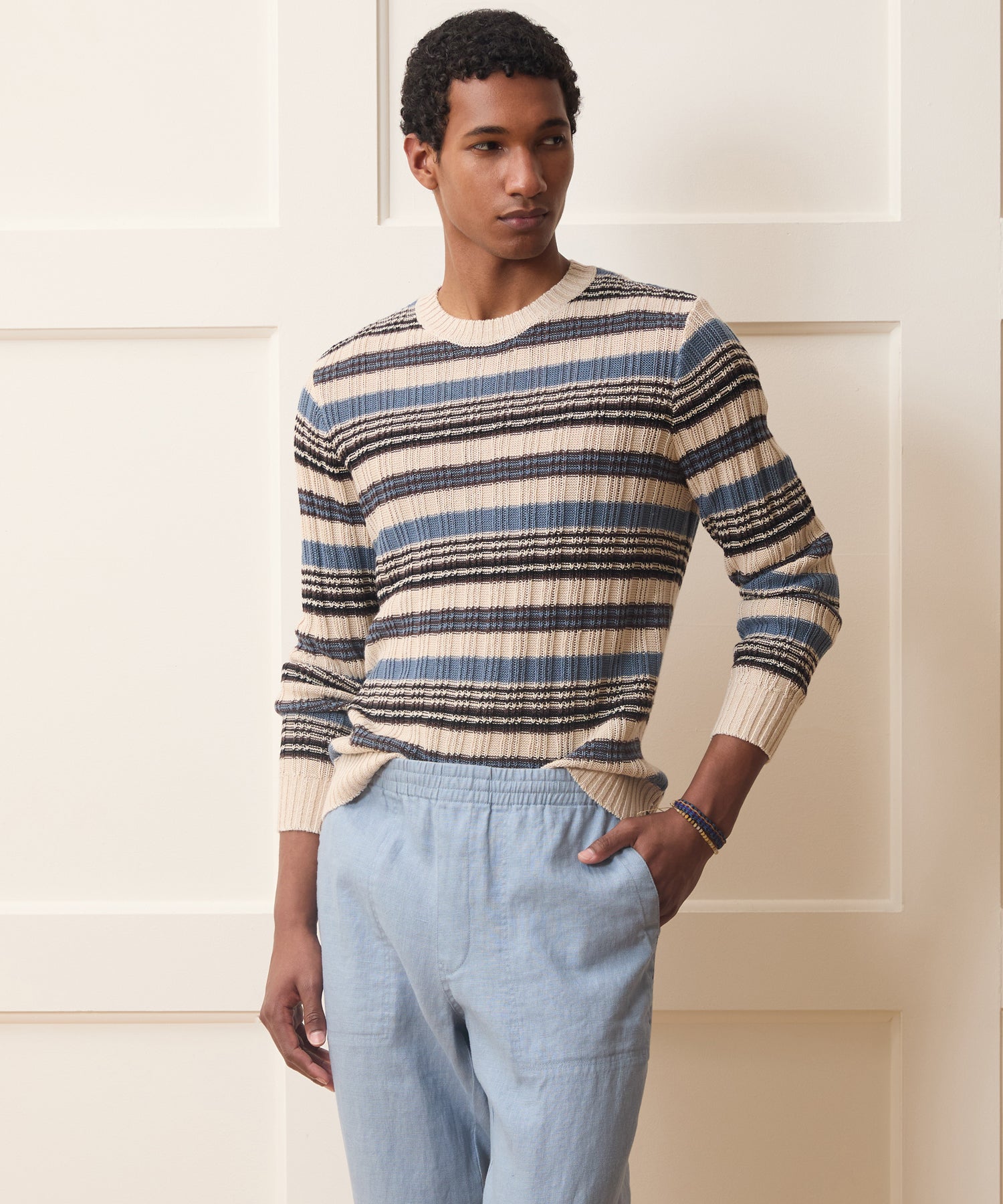 Linen Crewneck Sweater