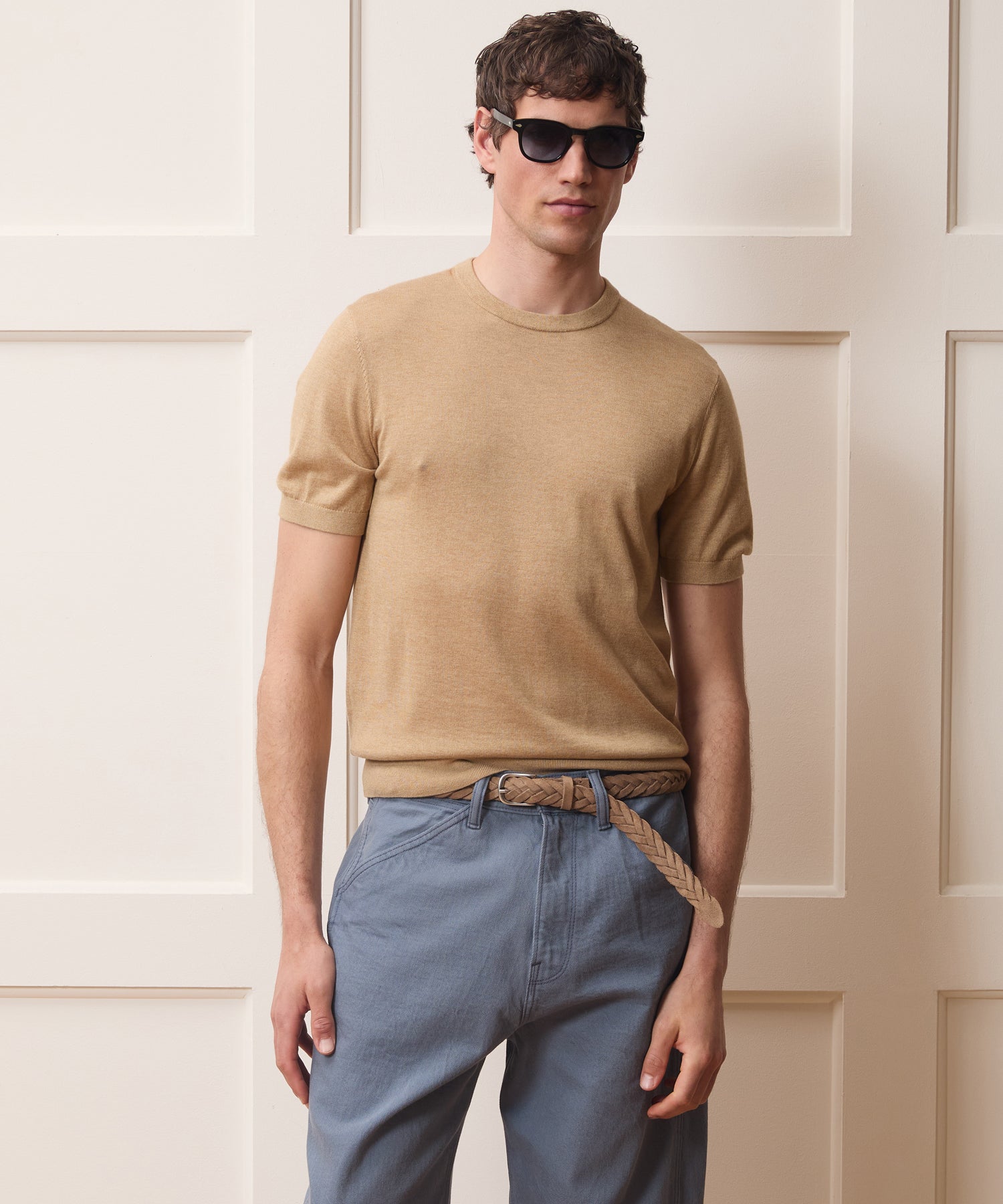 Silk-Cashmere Sweater Tee