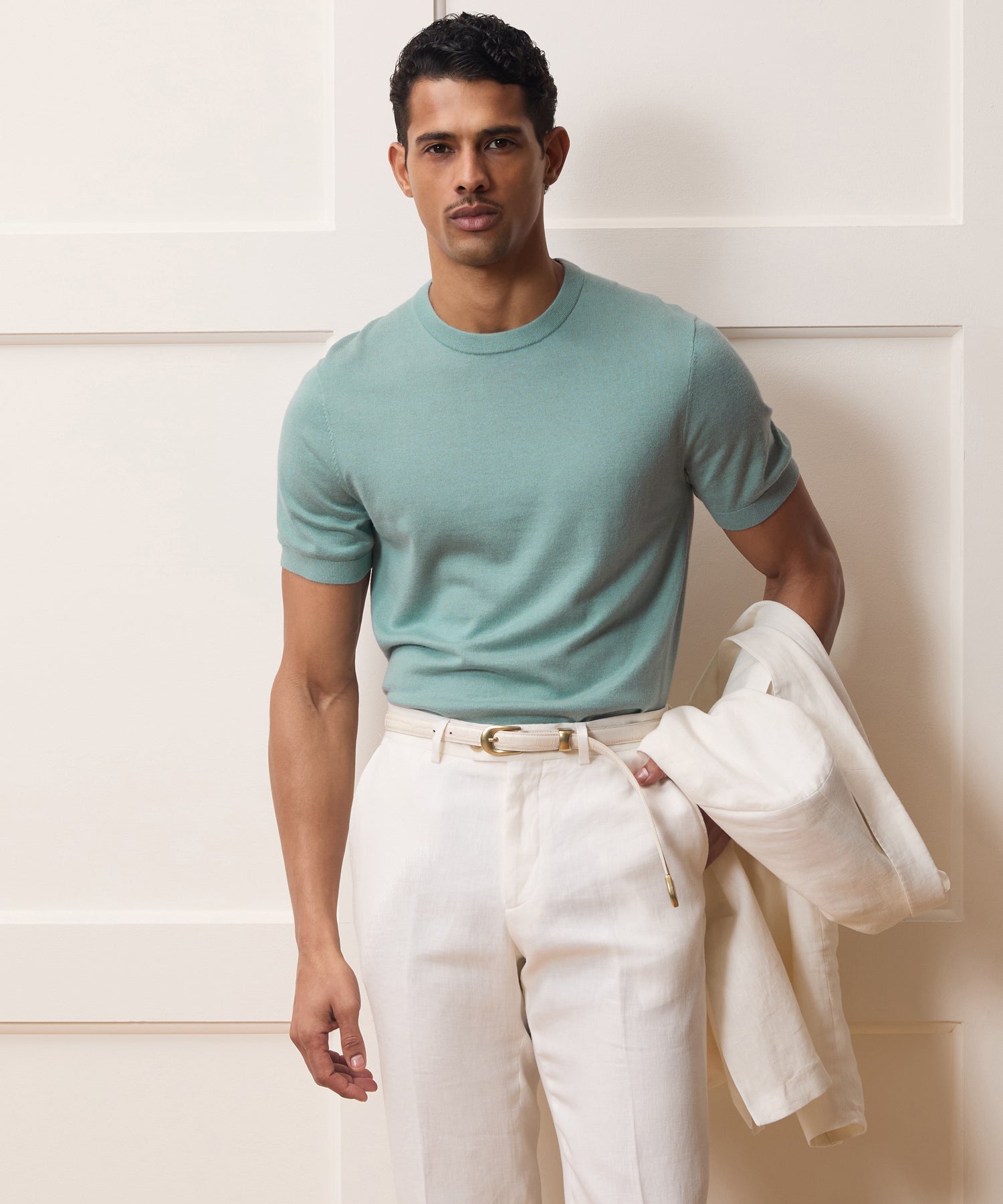 Silk-Cashmere Sweater Tee