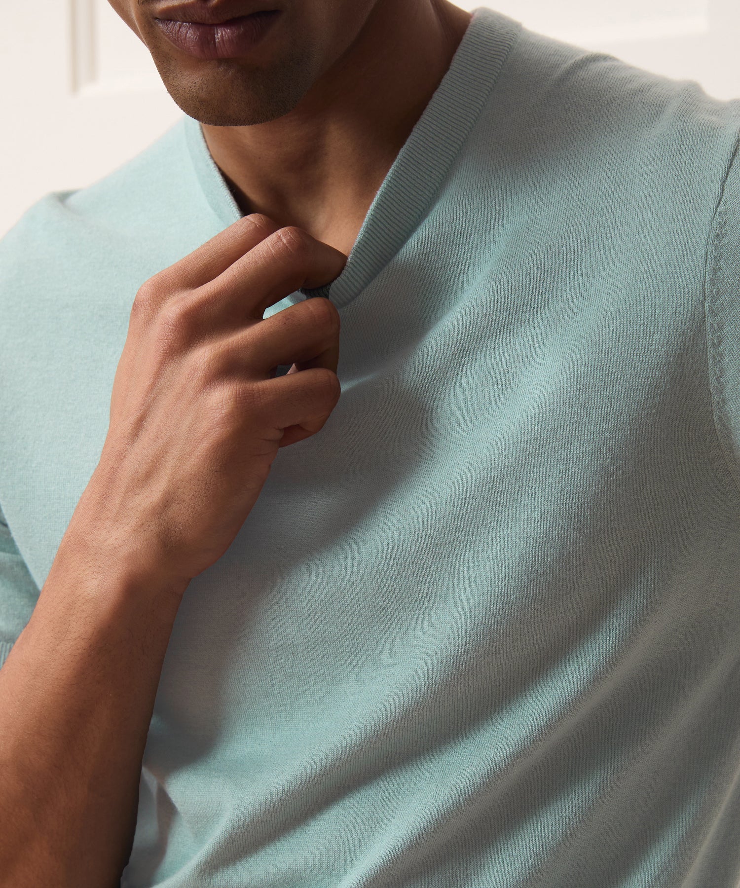 Silk-Cashmere Sweater Tee