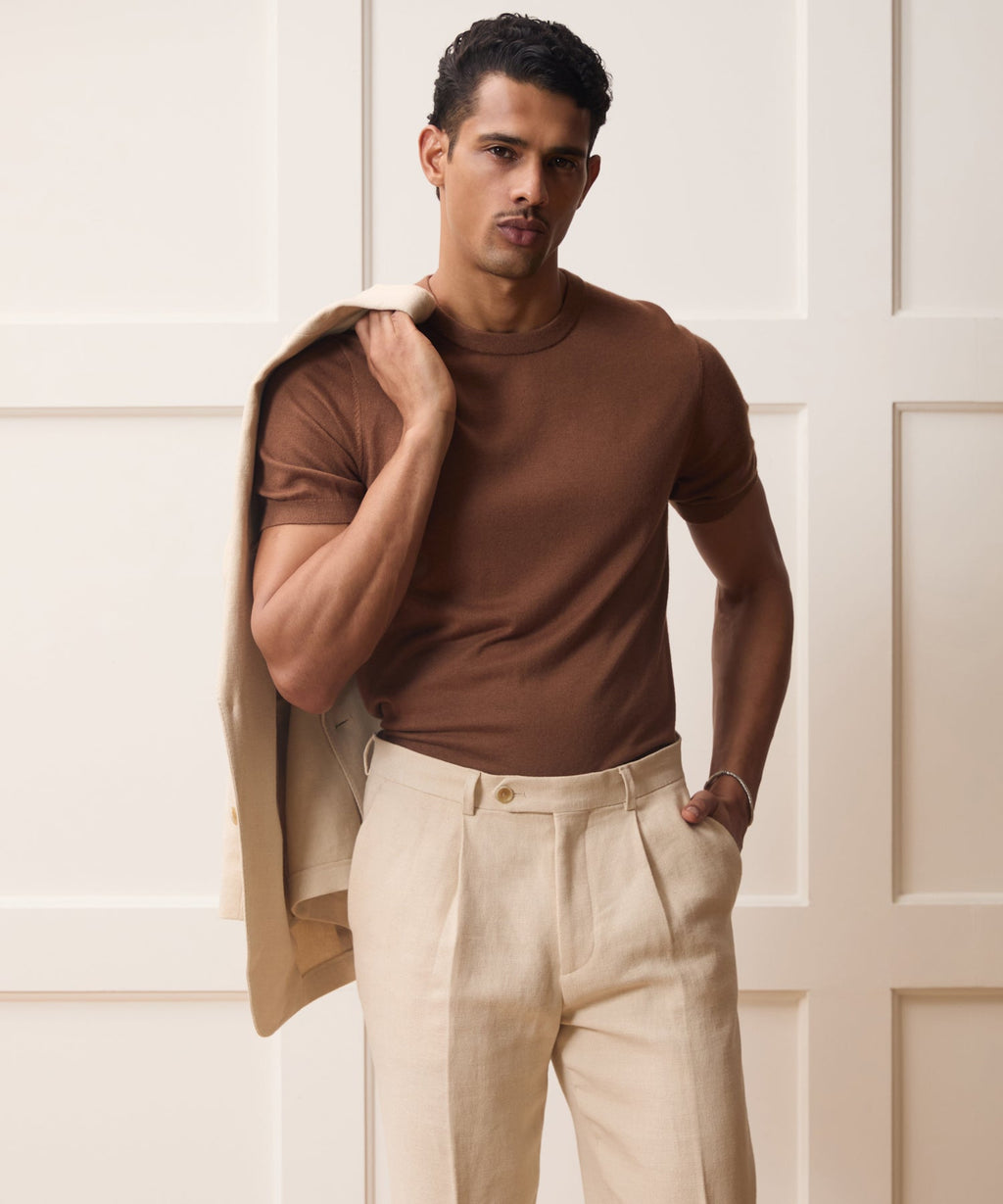 Silk-Cashmere Sweater Tee