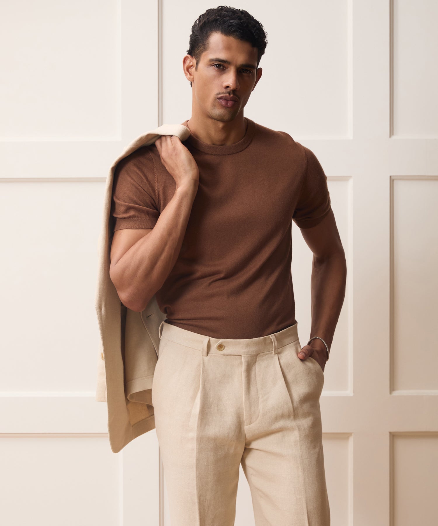 Silk-Cashmere Sweater Tee