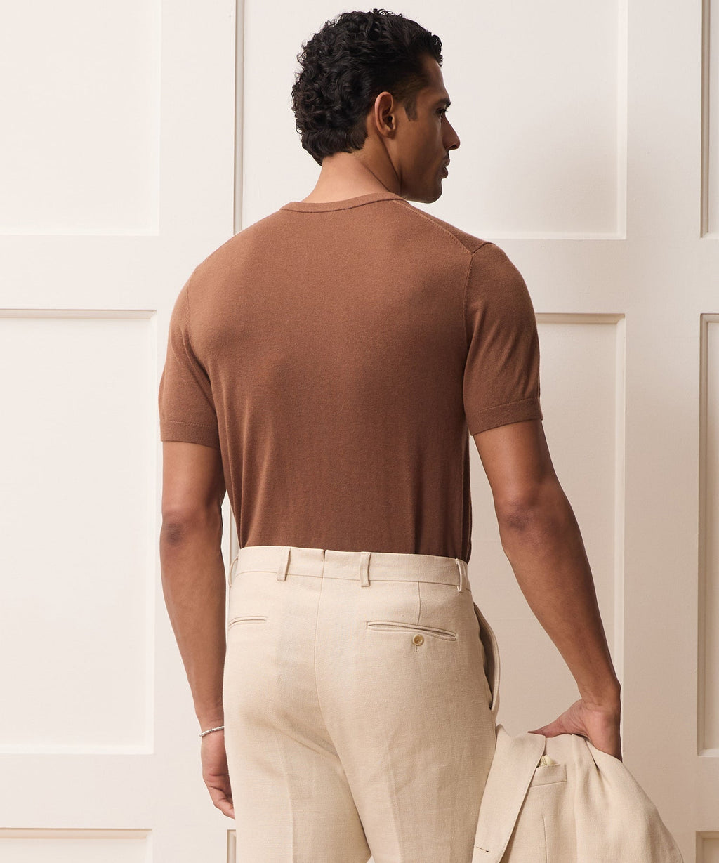 Silk-Cashmere Sweater Tee