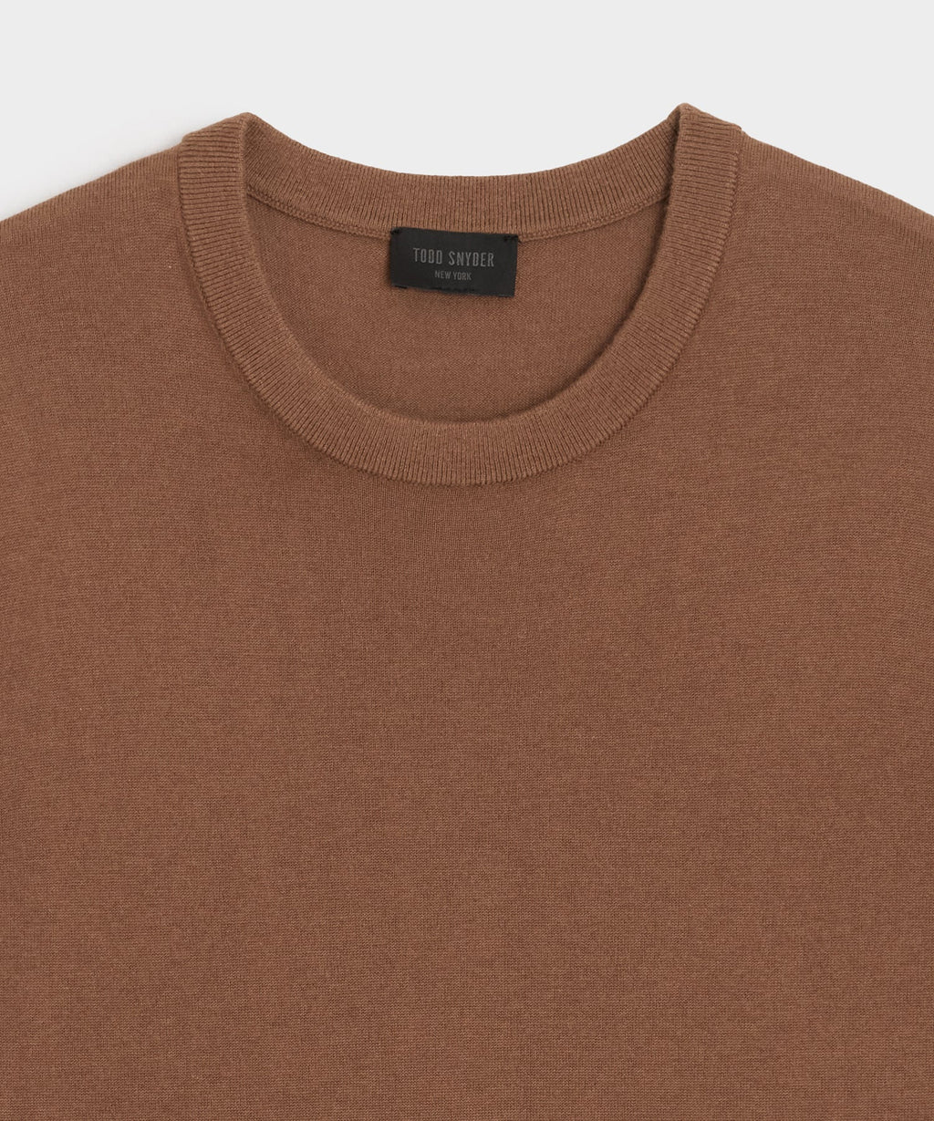 Silk-Cashmere Sweater Tee