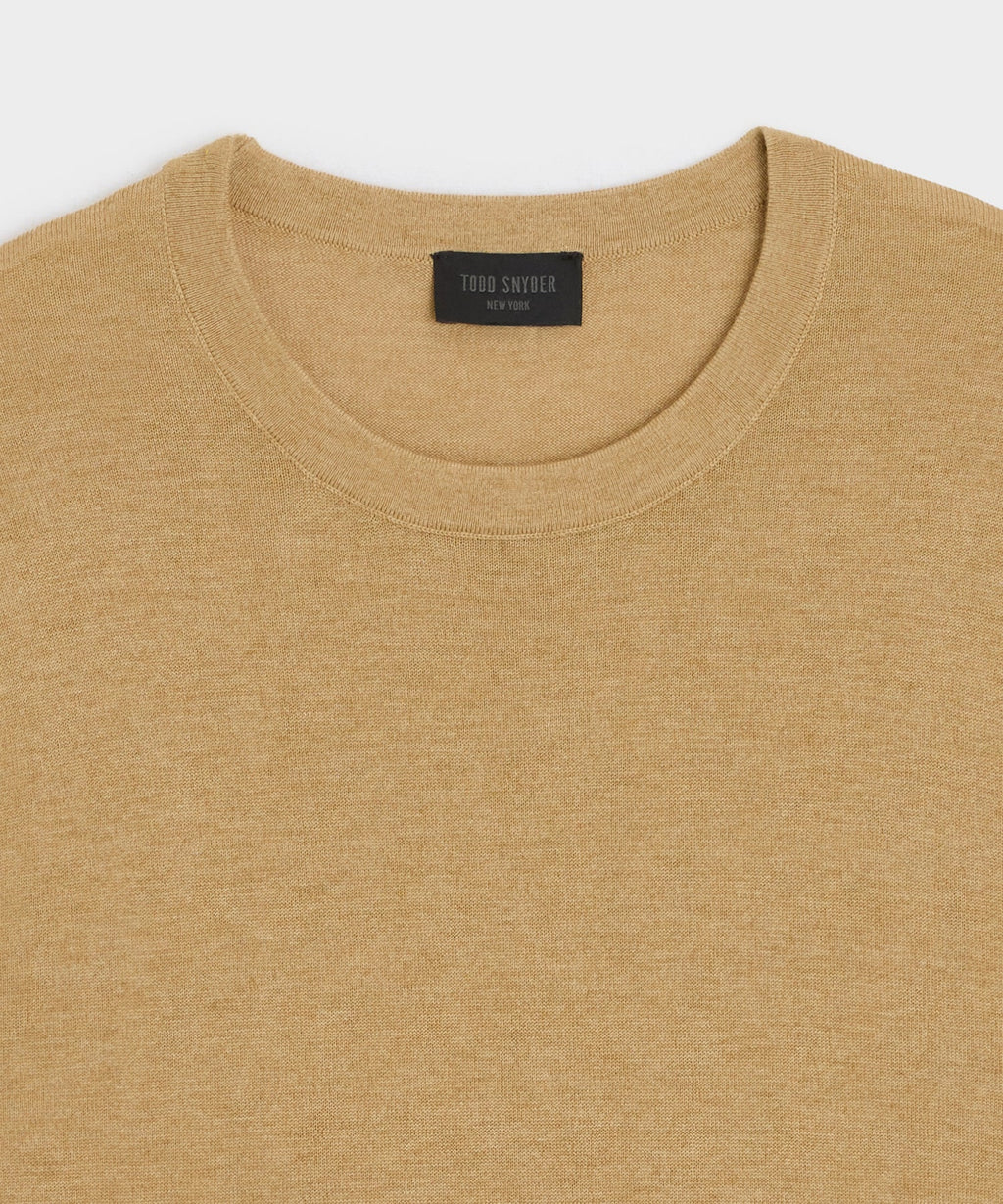Silk-Cashmere Crewneck Sweater