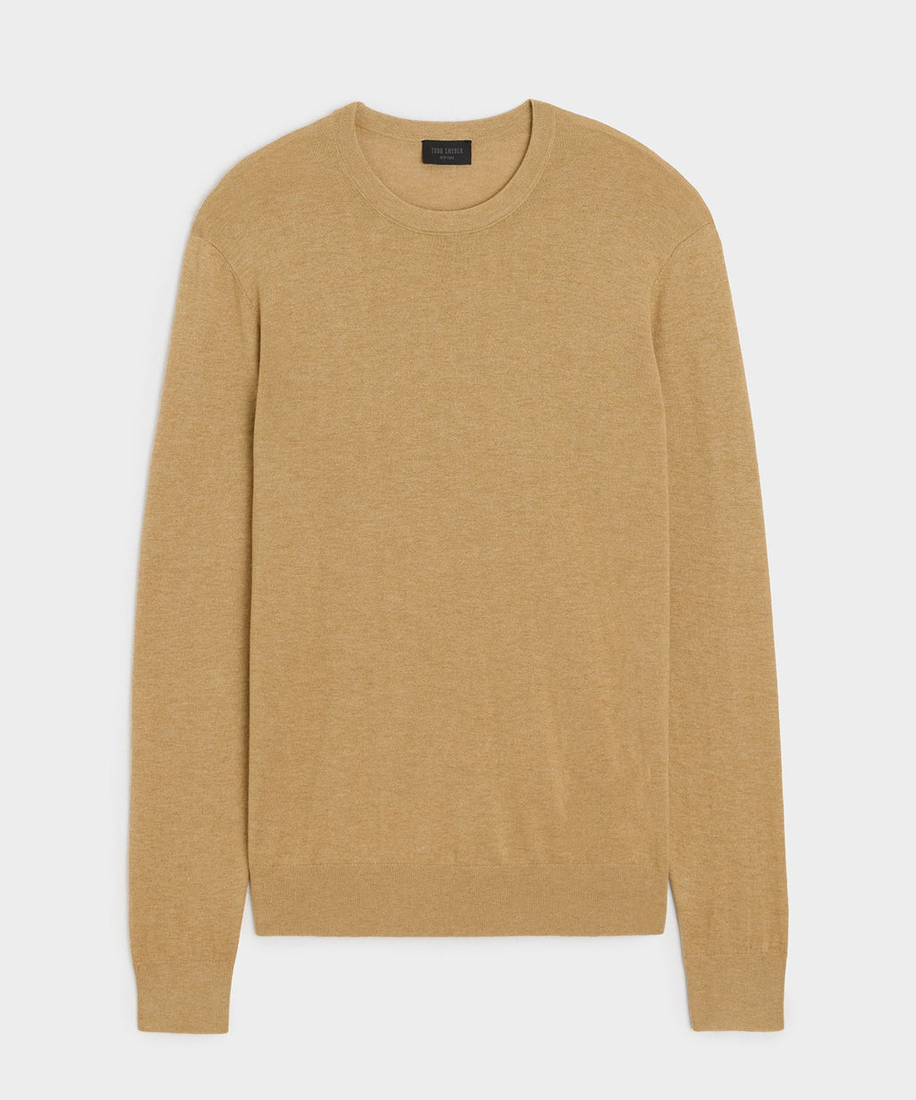 Silk-Cashmere Crewneck Sweater