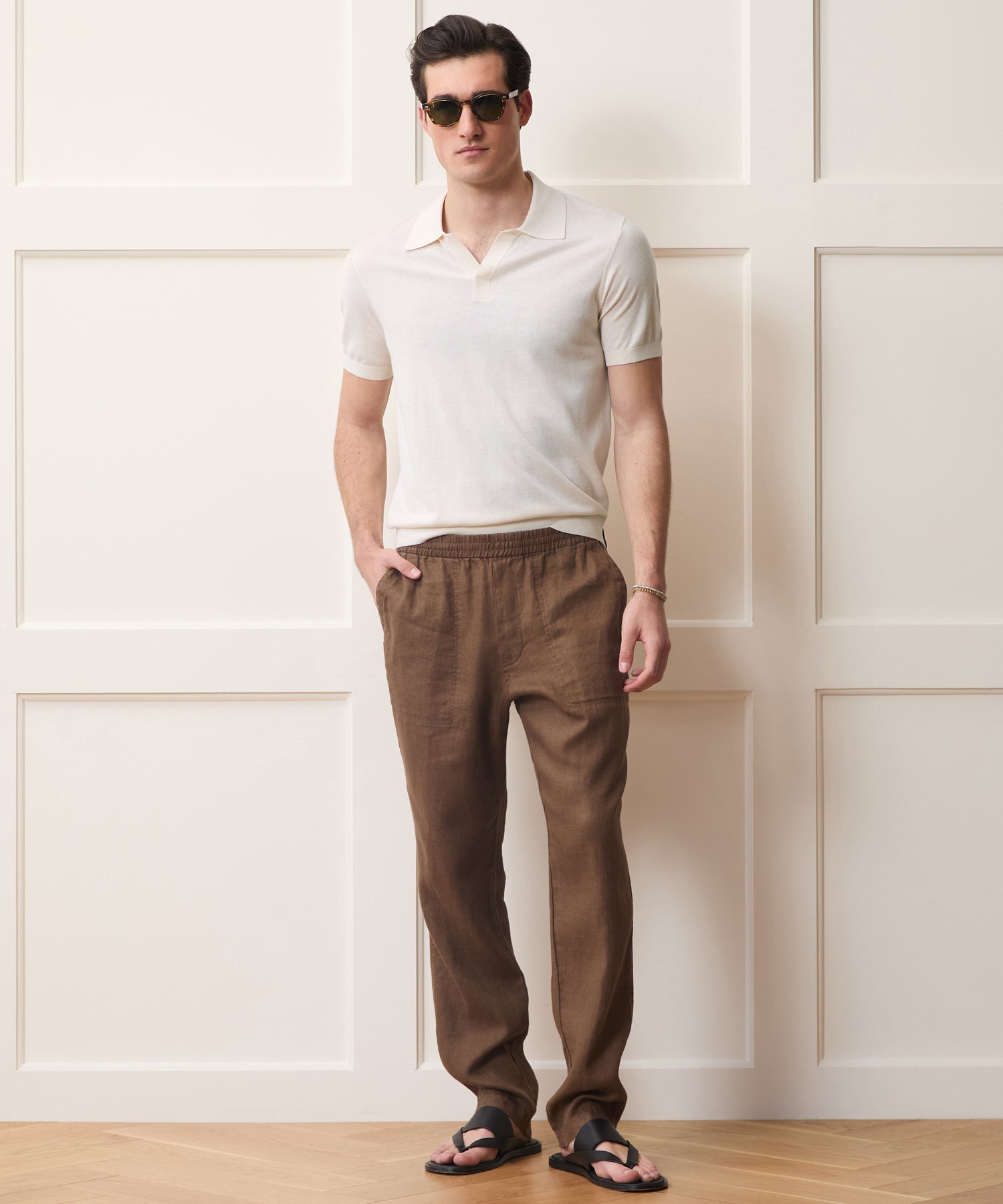 Silk-Cashmere Montauk Sweater Polo