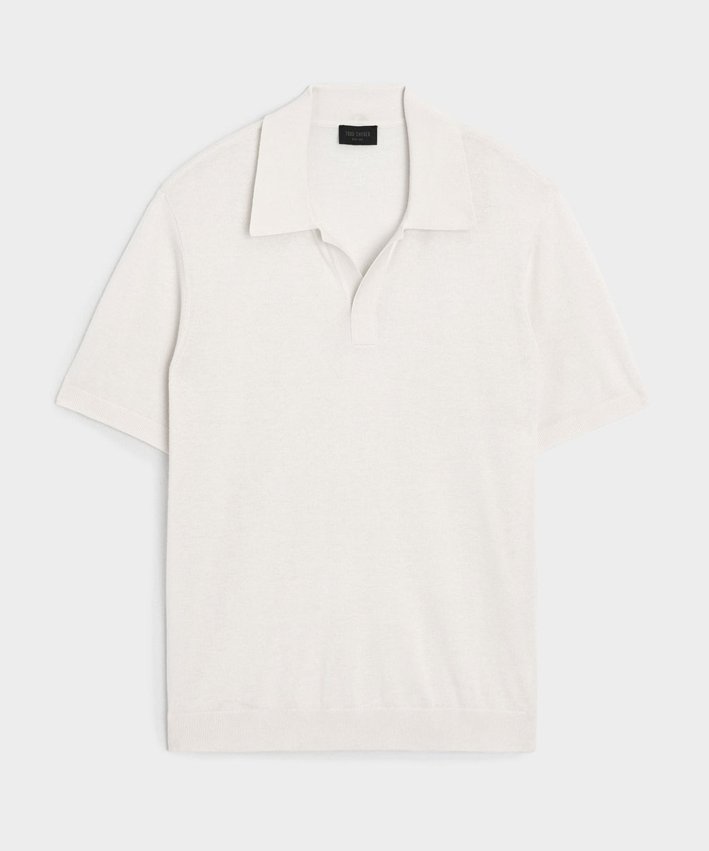 Silk-Cashmere Montauk Sweater Polo