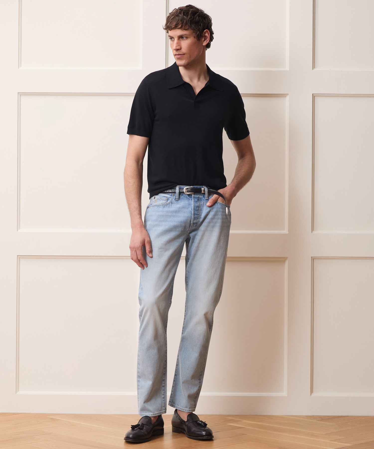 Silk-Cashmere Montauk Sweater Polo