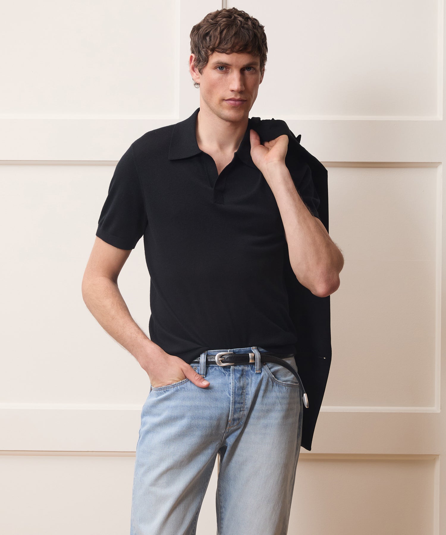 Silk-Cashmere Montauk Sweater Polo