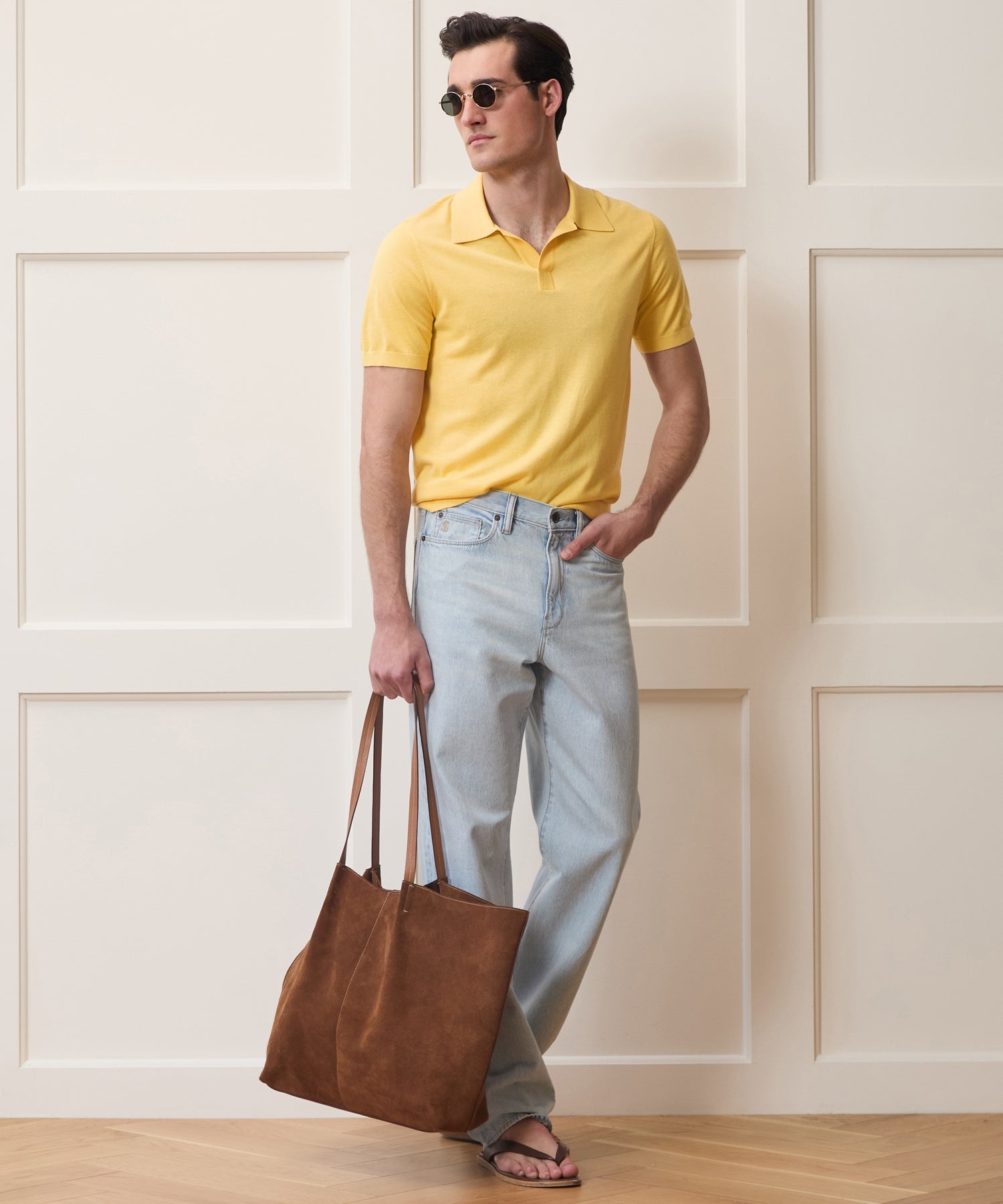 Silk-Cashmere Montauk Sweater Polo
