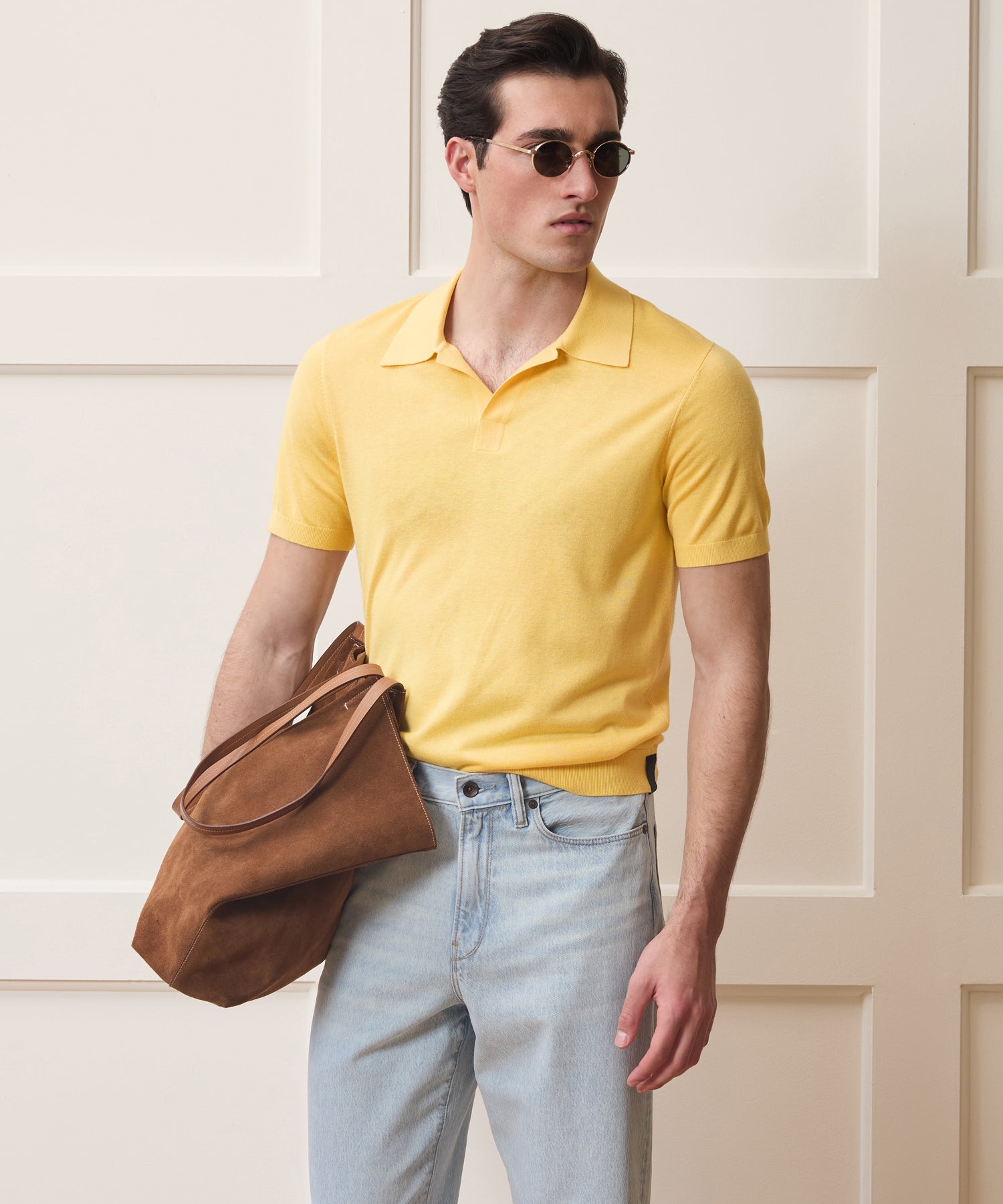 Silk-Cashmere Montauk Sweater Polo