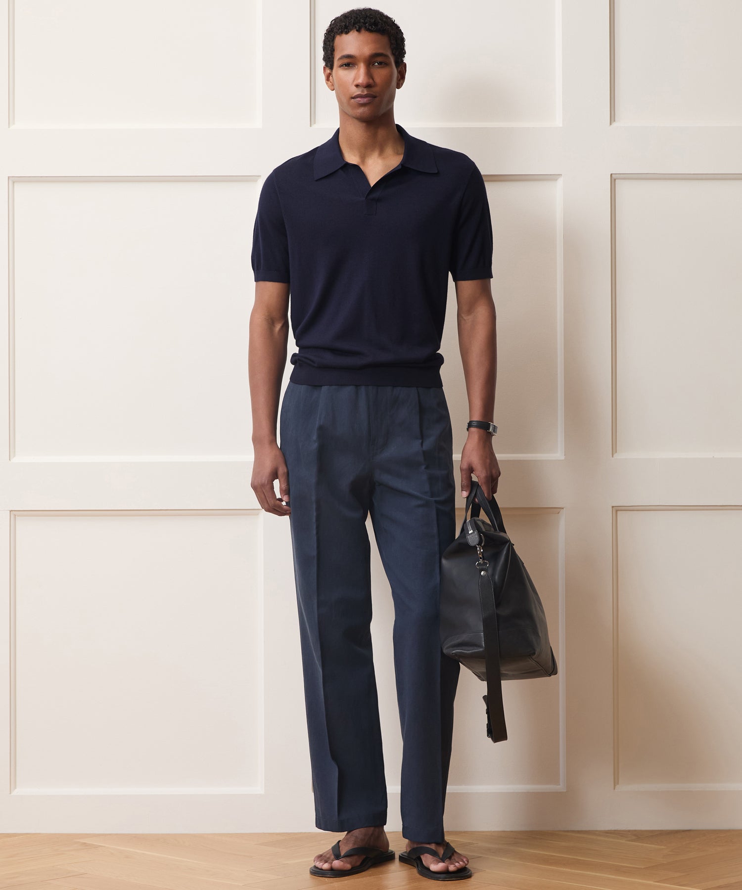 Silk-Cashmere Montauk Sweater Polo