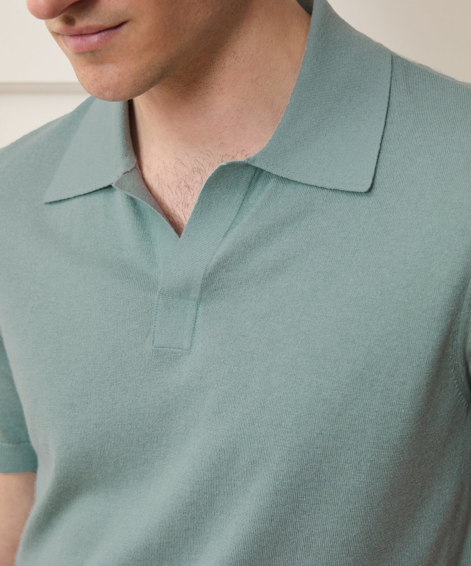 Silk-Cashmere Montauk Sweater Polo
