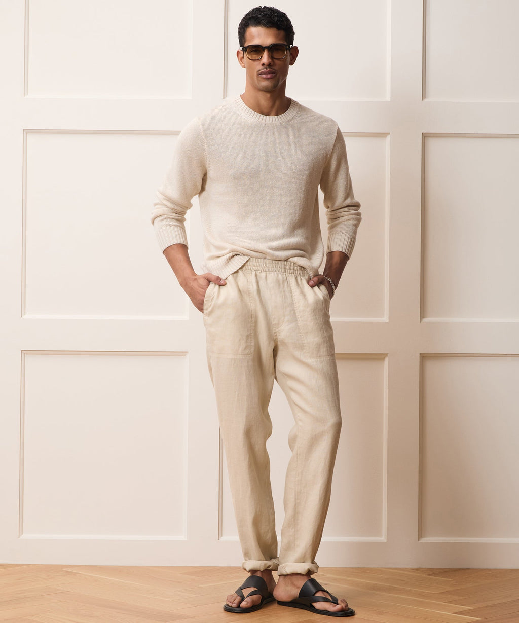 Linen Crewneck Sweater
