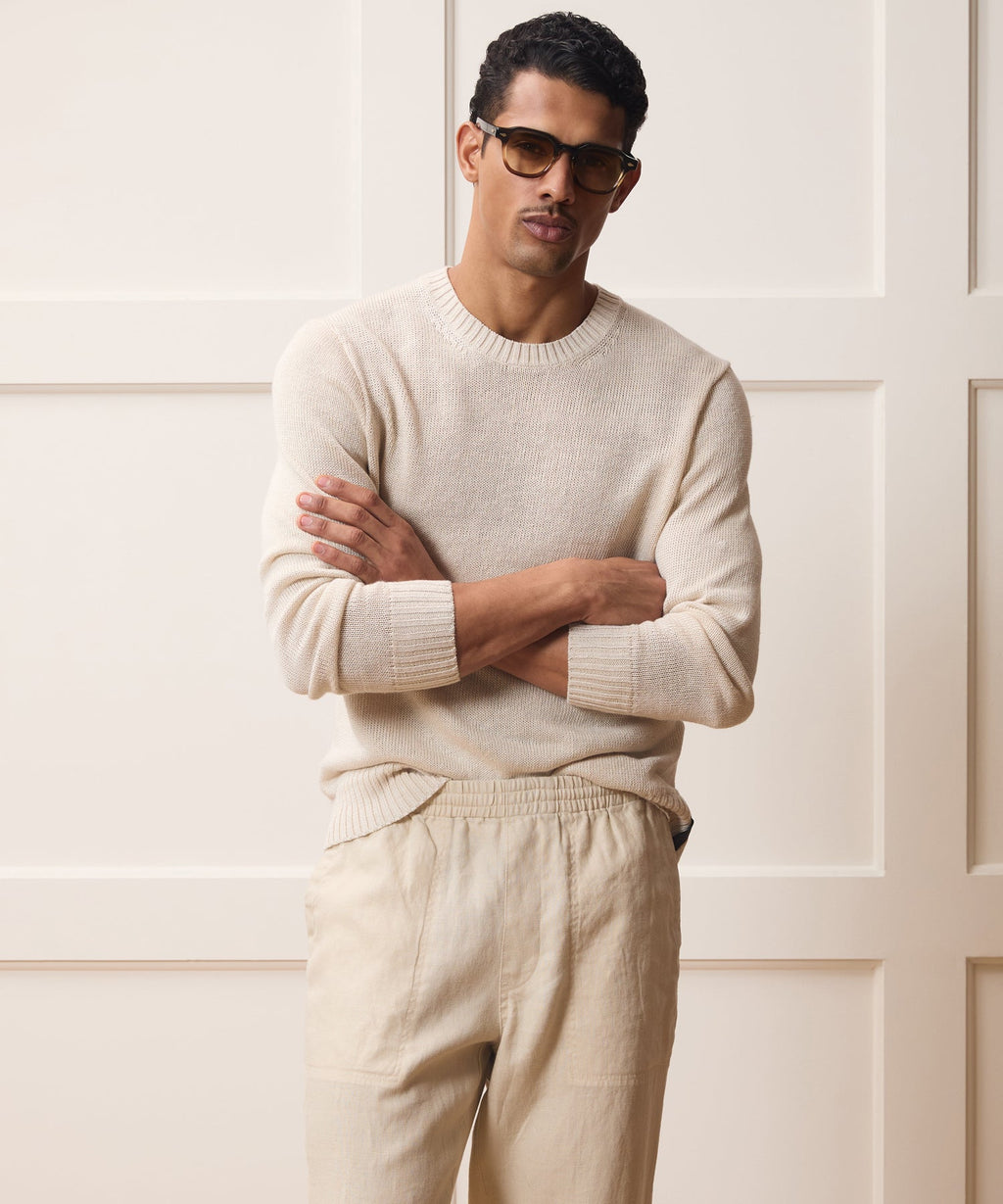 Linen Crewneck Sweater