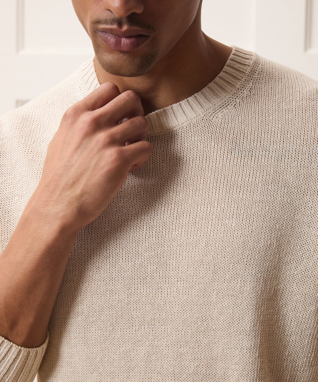 Linen Crewneck Sweater