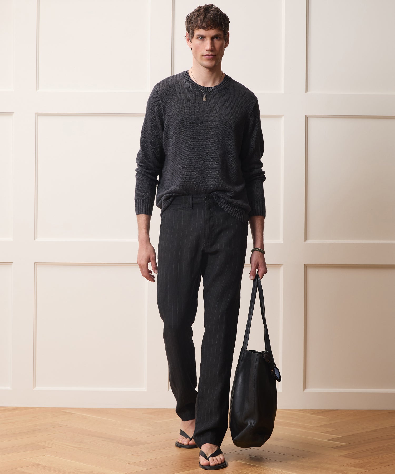 Linen Crewneck Sweater