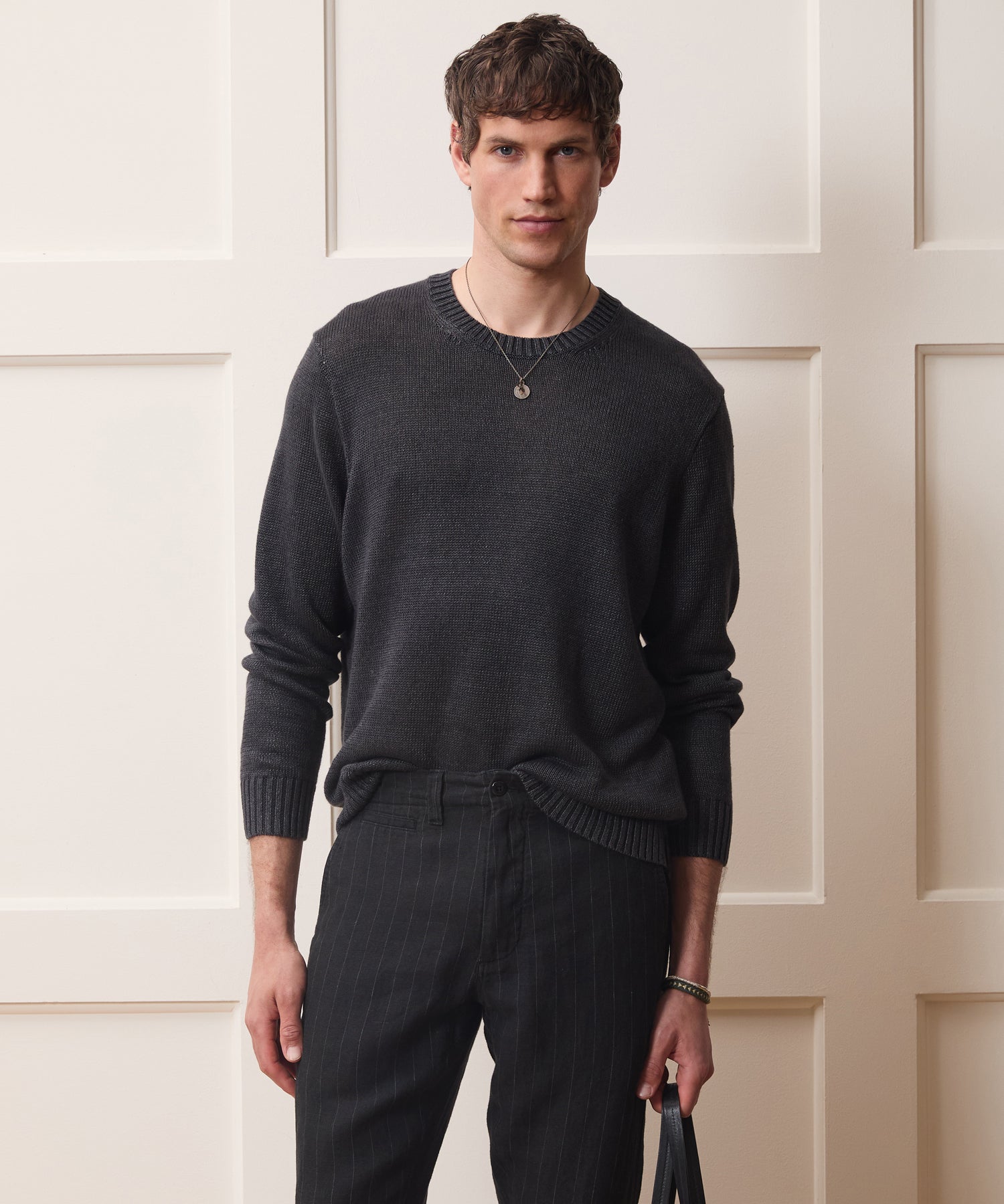 Linen Crewneck Sweater