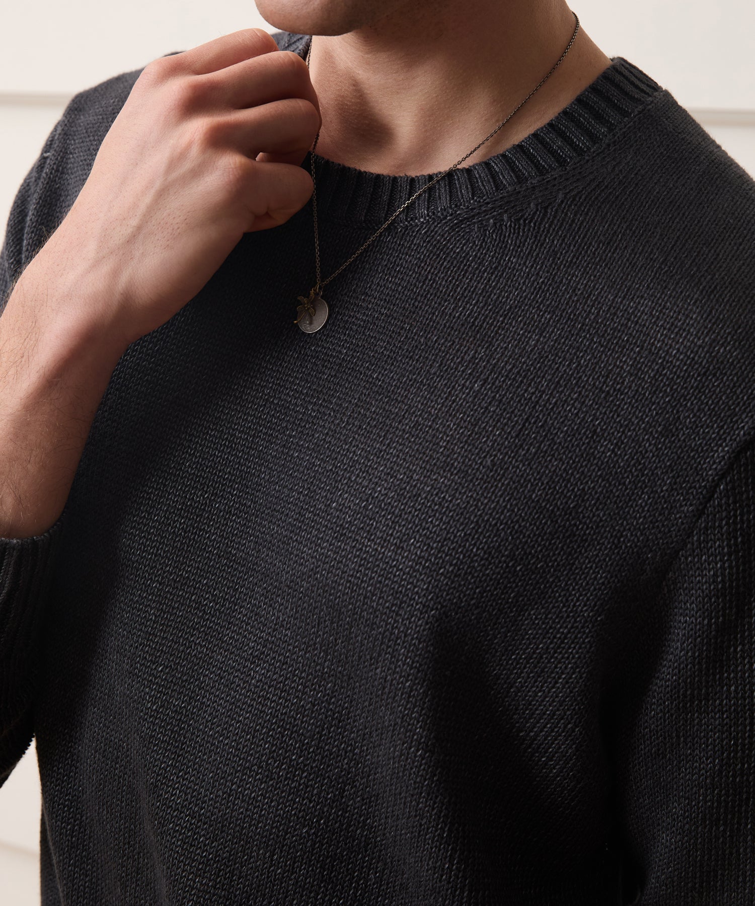 Linen Crewneck Sweater