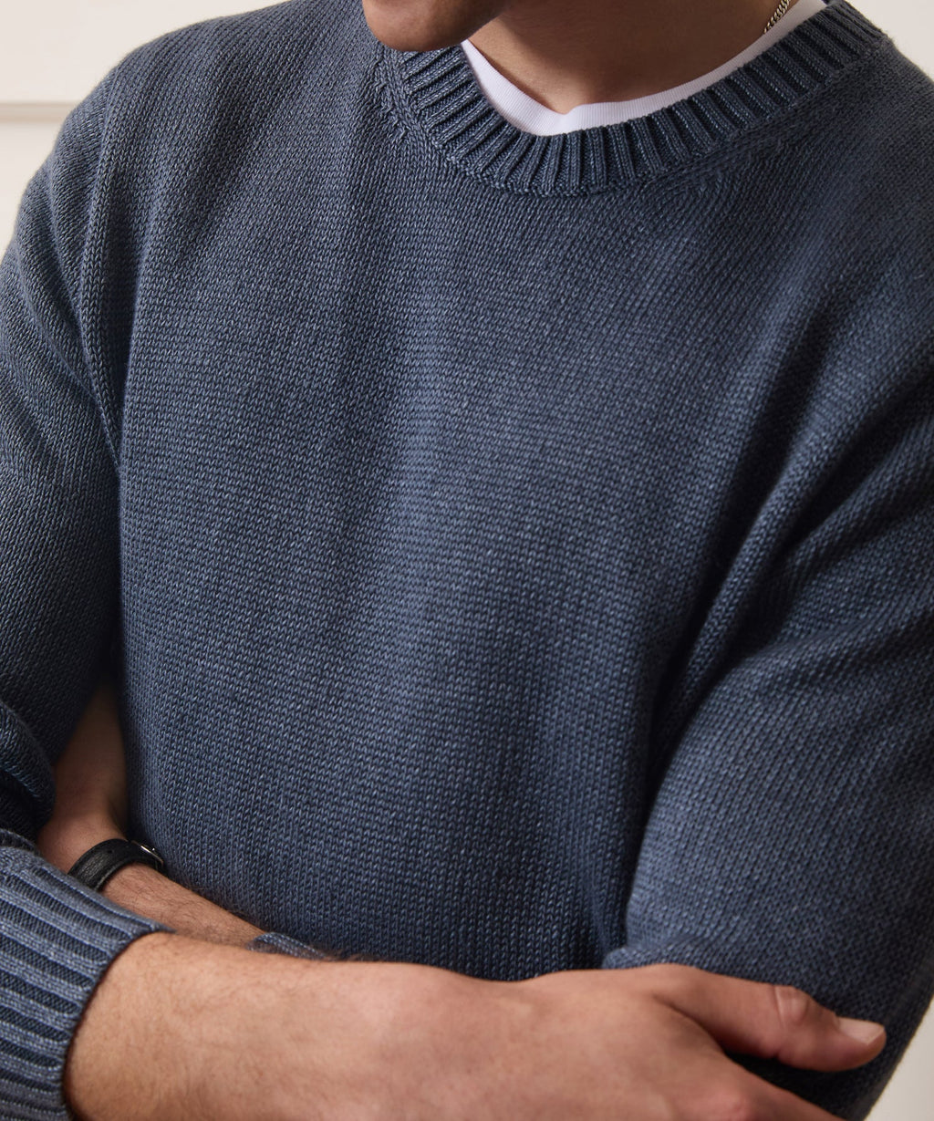 Linen Crewneck Sweater