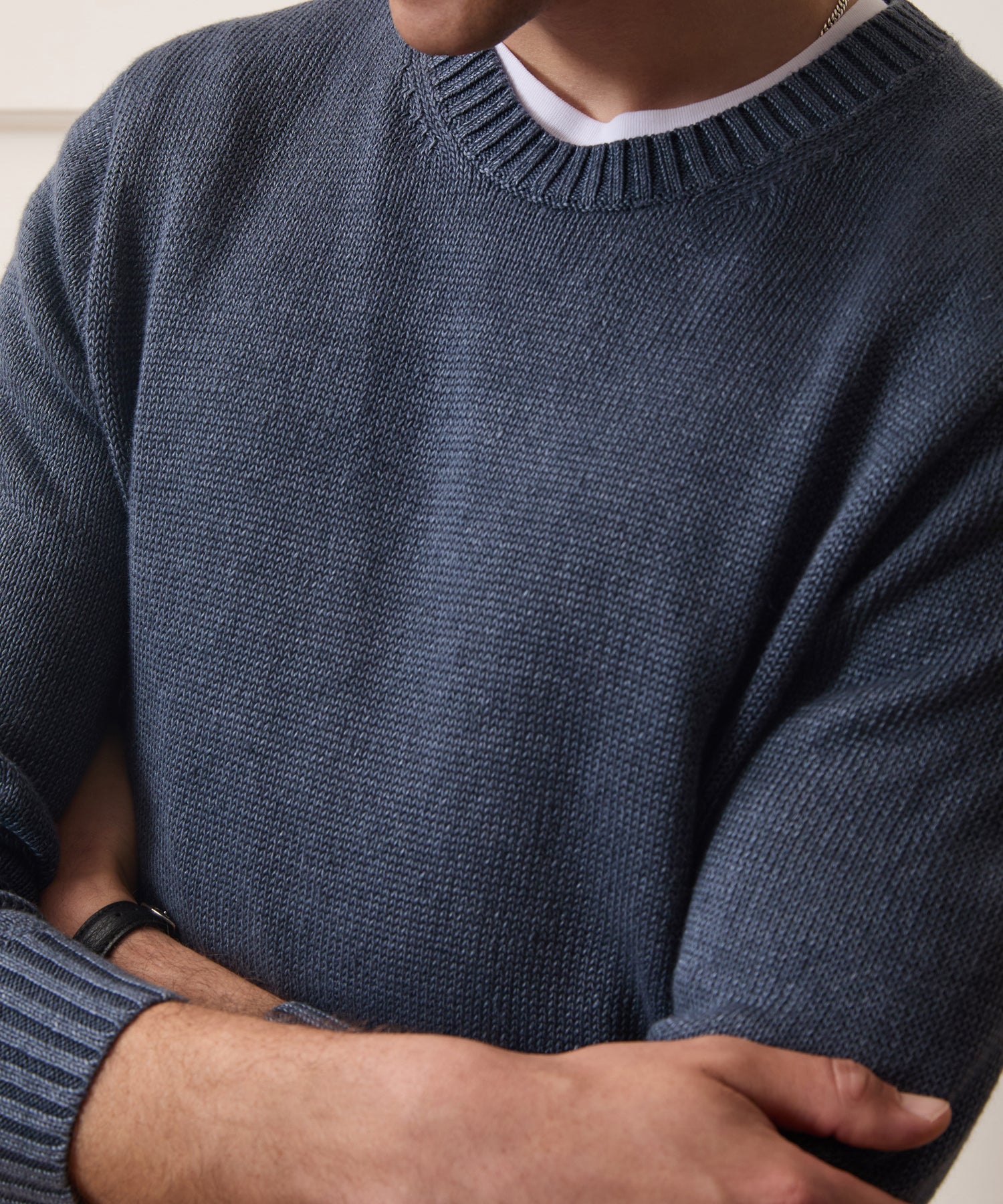 Linen Crewneck Sweater