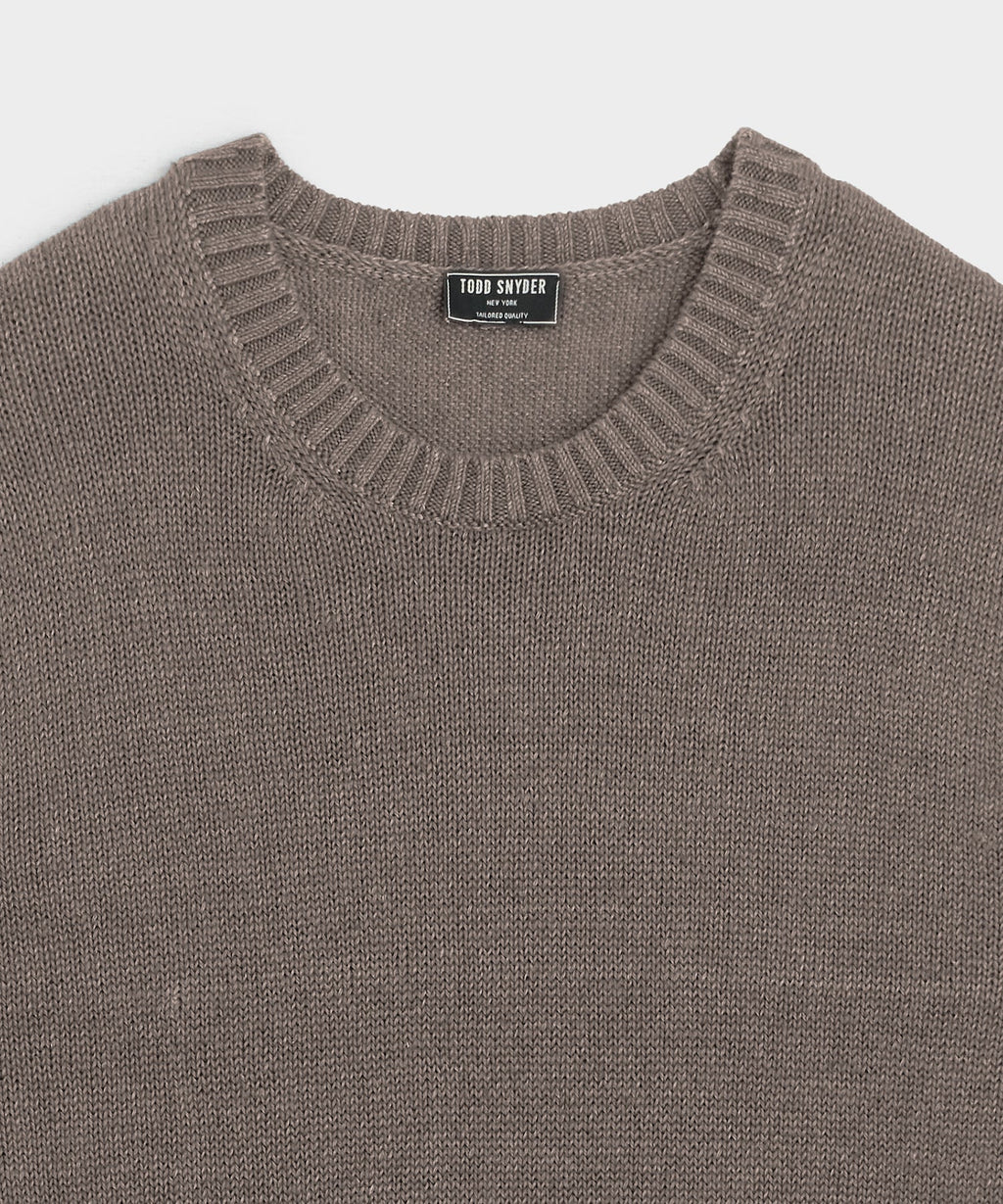 Linen Crewneck Sweater