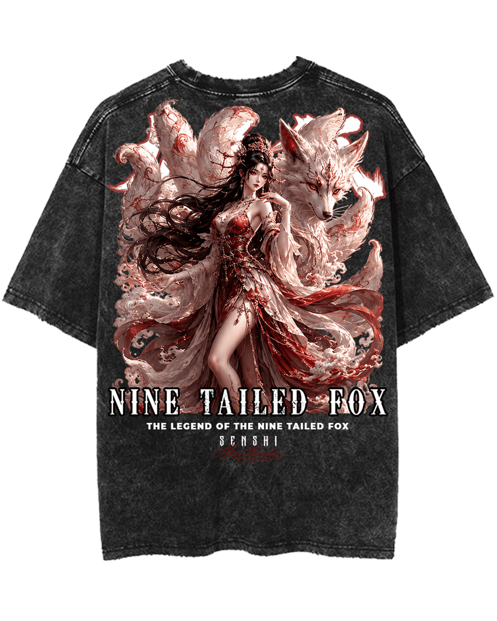 NINE TAILED FOX PREMIUM OVERSIZED VINTAGE TEE