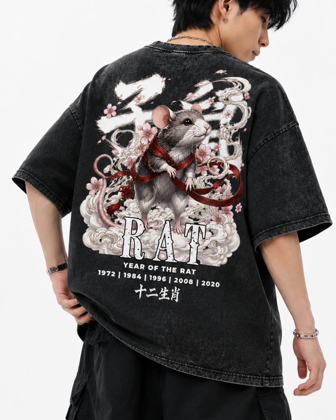 ZODIAC RAT PREMIUM OVERSIZED TEE