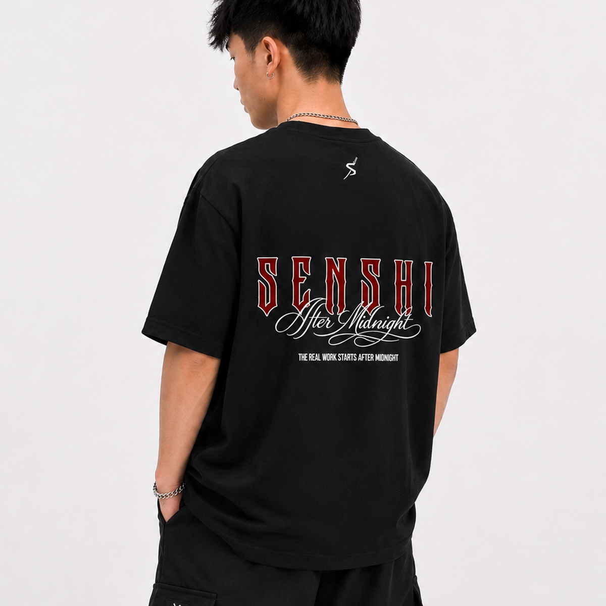 AFTER MIDNIGHT LOGO PREMIUM OVERSIZED TEE/TANK
