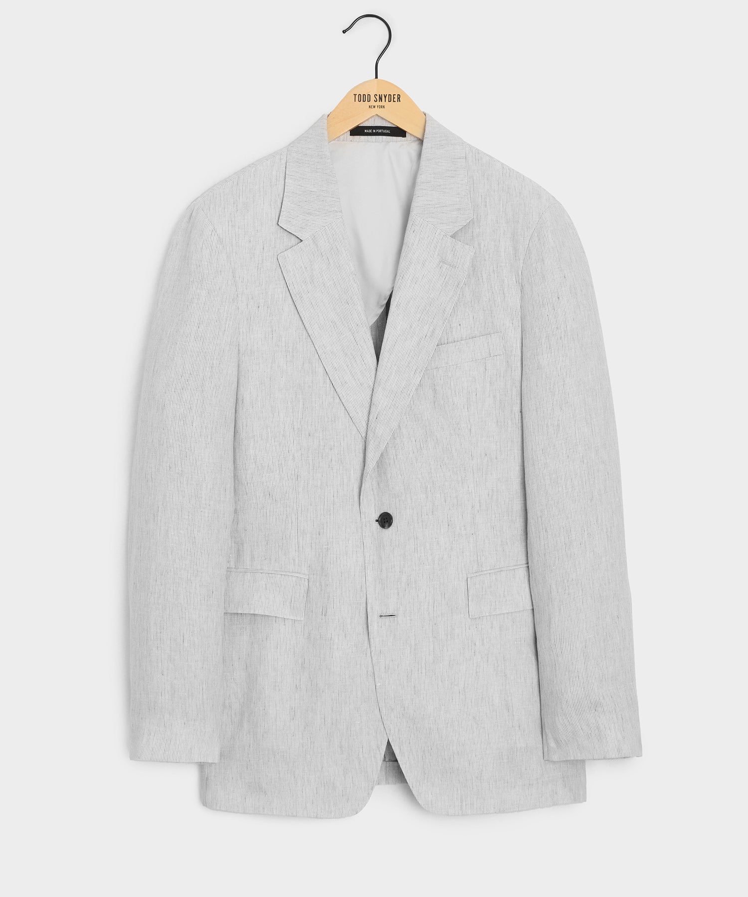 Italian Striped Linen Sutton Jacket