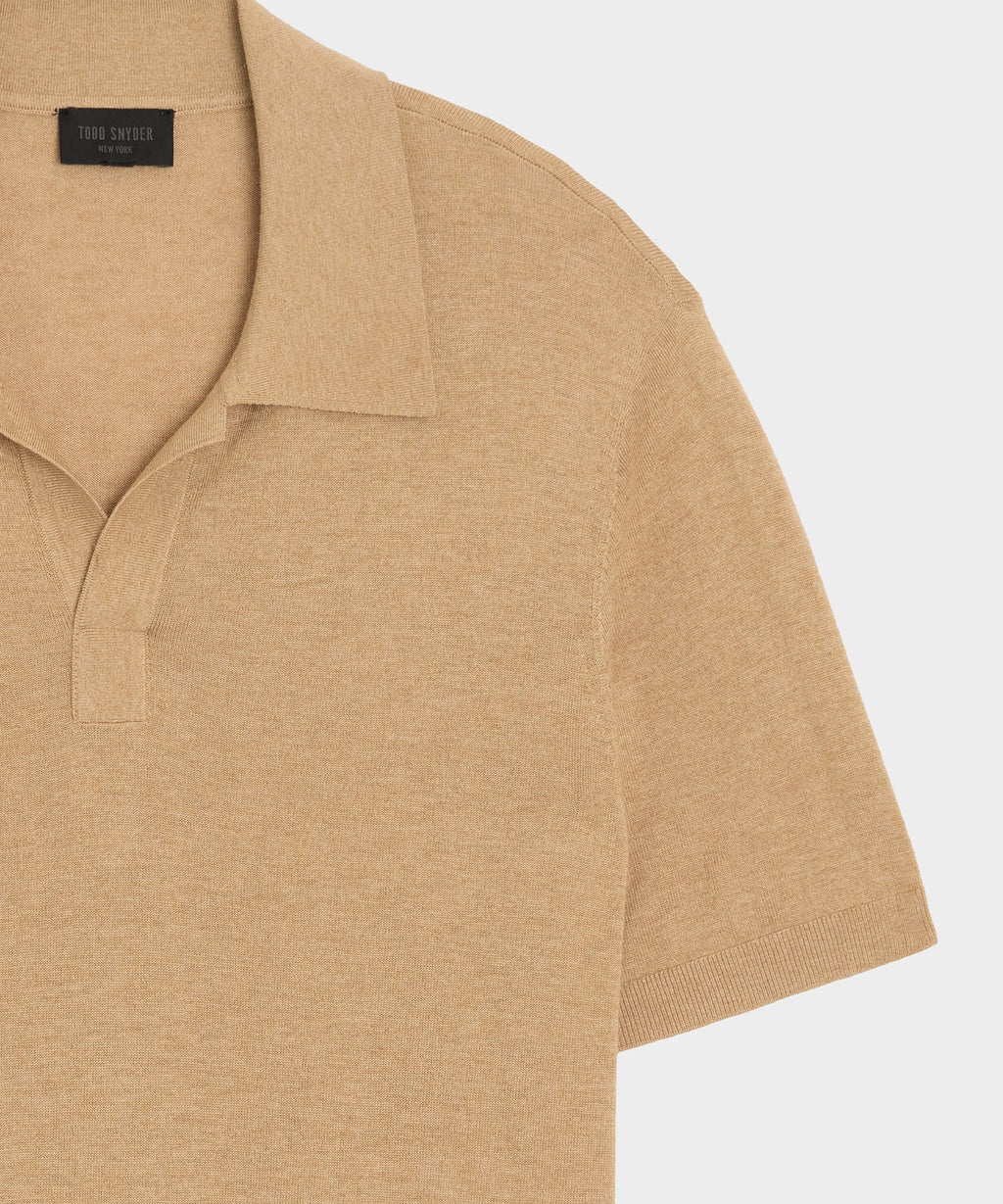 Silk-Cashmere Montauk Sweater Polo