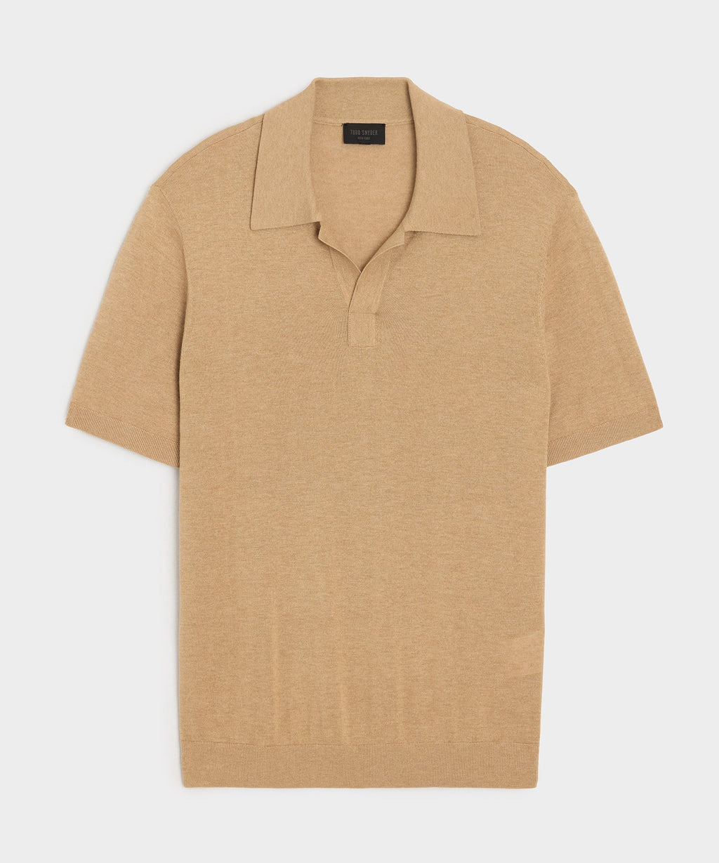 Silk-Cashmere Montauk Sweater Polo