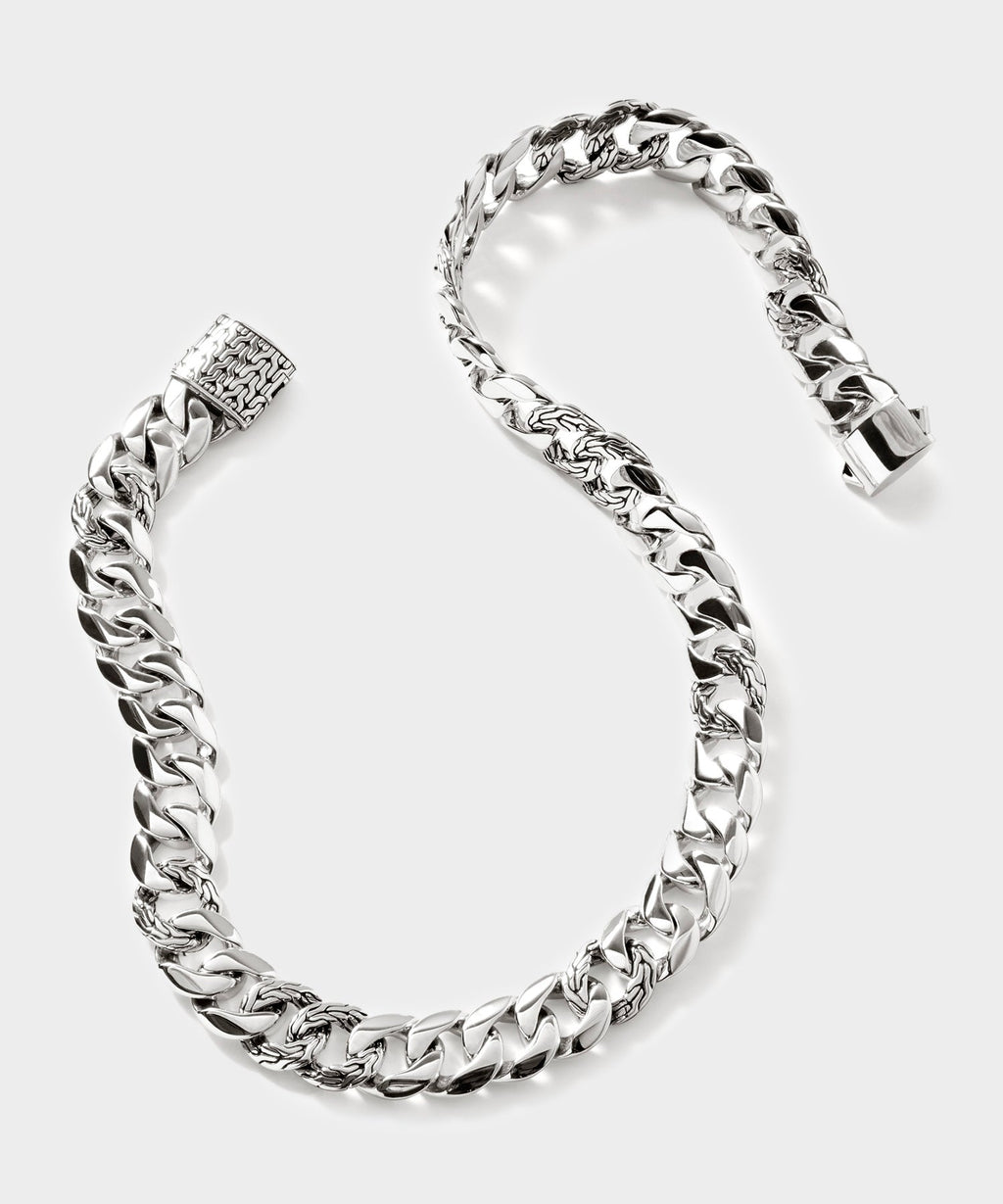 John Hardy Sterling Silver Curb Chain Necklace