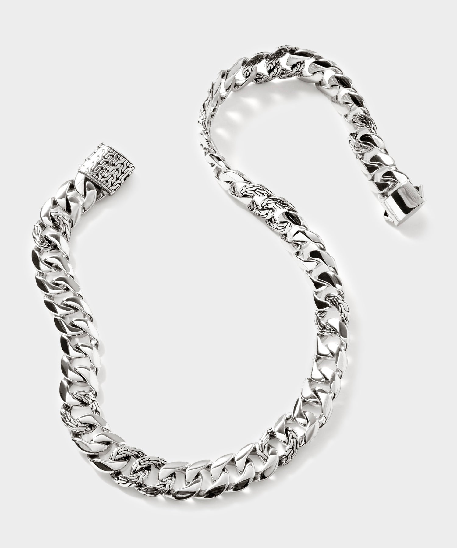 John Hardy Sterling Silver Curb Chain Necklace