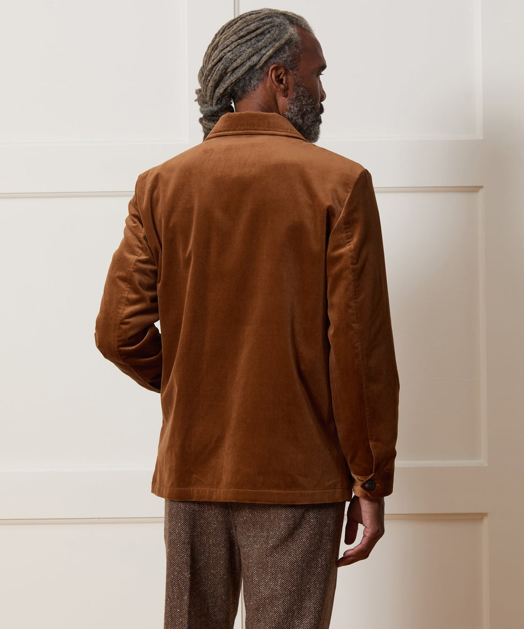 Italian Velvet Tailored Chore Coat