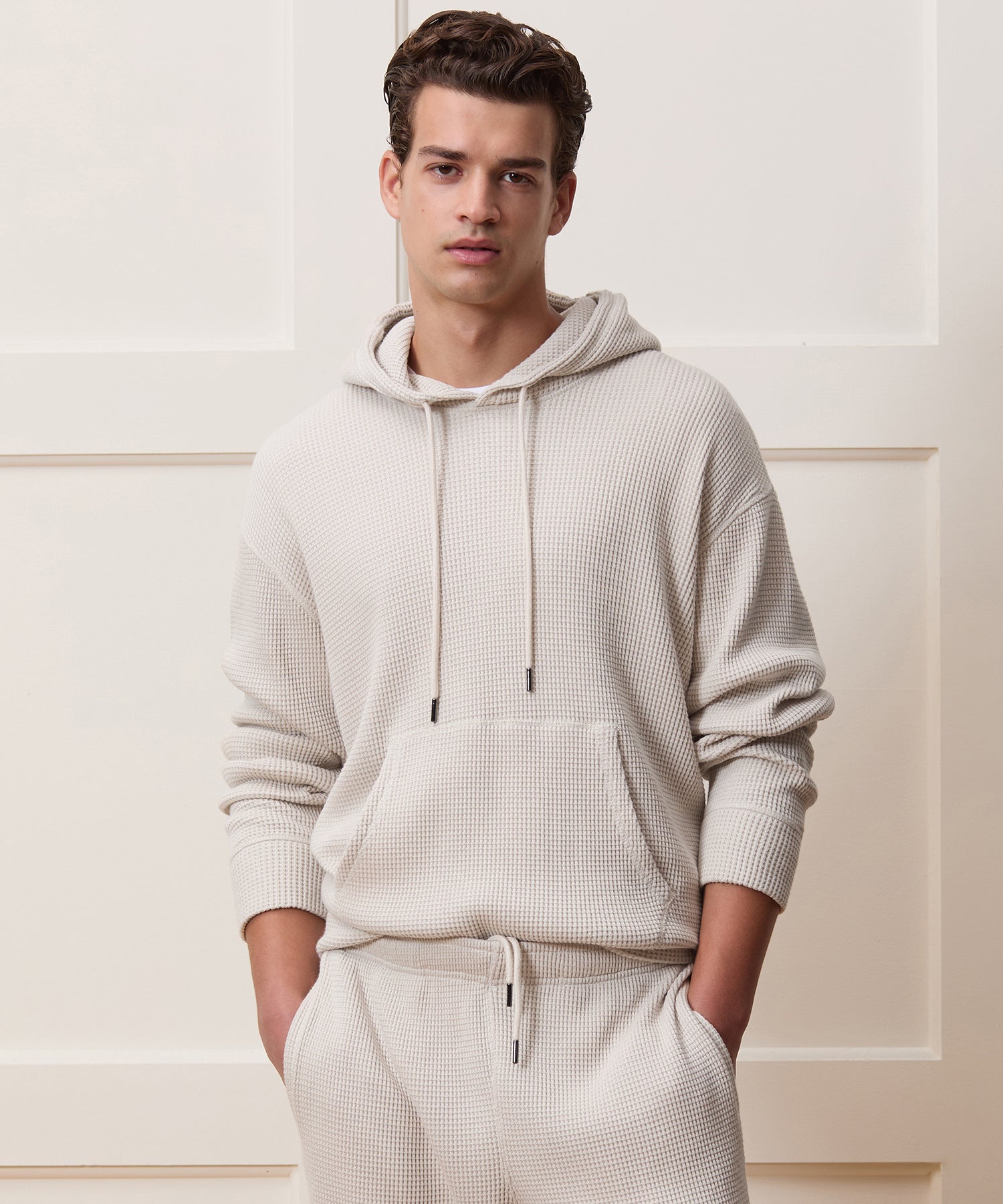 Portuguese Cotton Waffle Hoodie