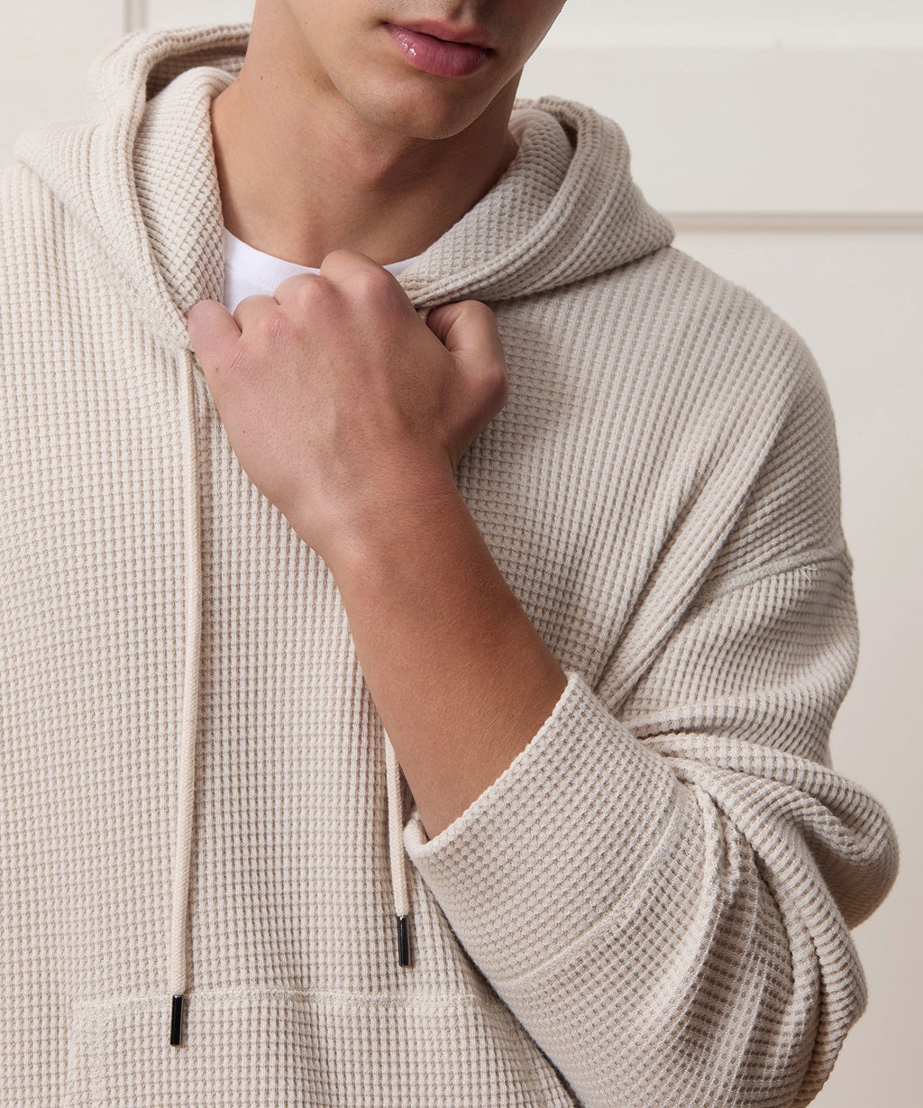 Portuguese Cotton Waffle Hoodie