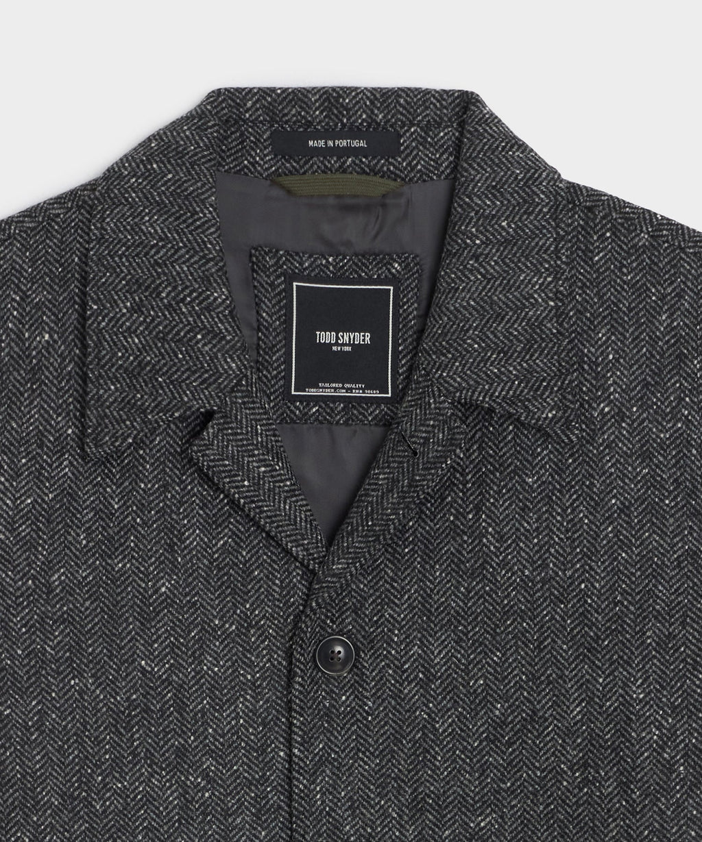 Italian Wool Herringbone Chore Coat
