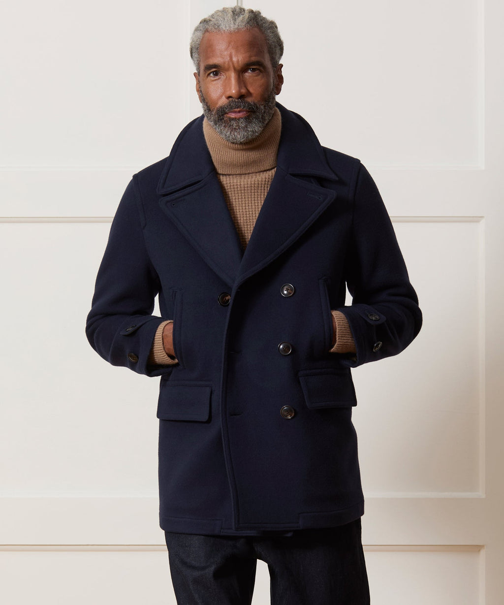 Italian Wool-Alpaca Peacoat