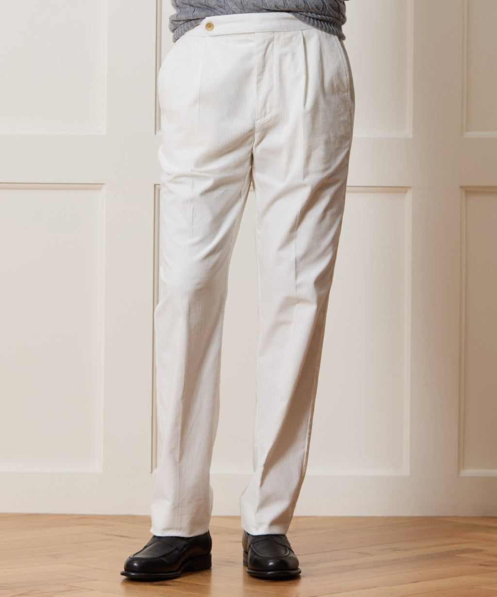 Italian Corduroy Side Tab Trouser