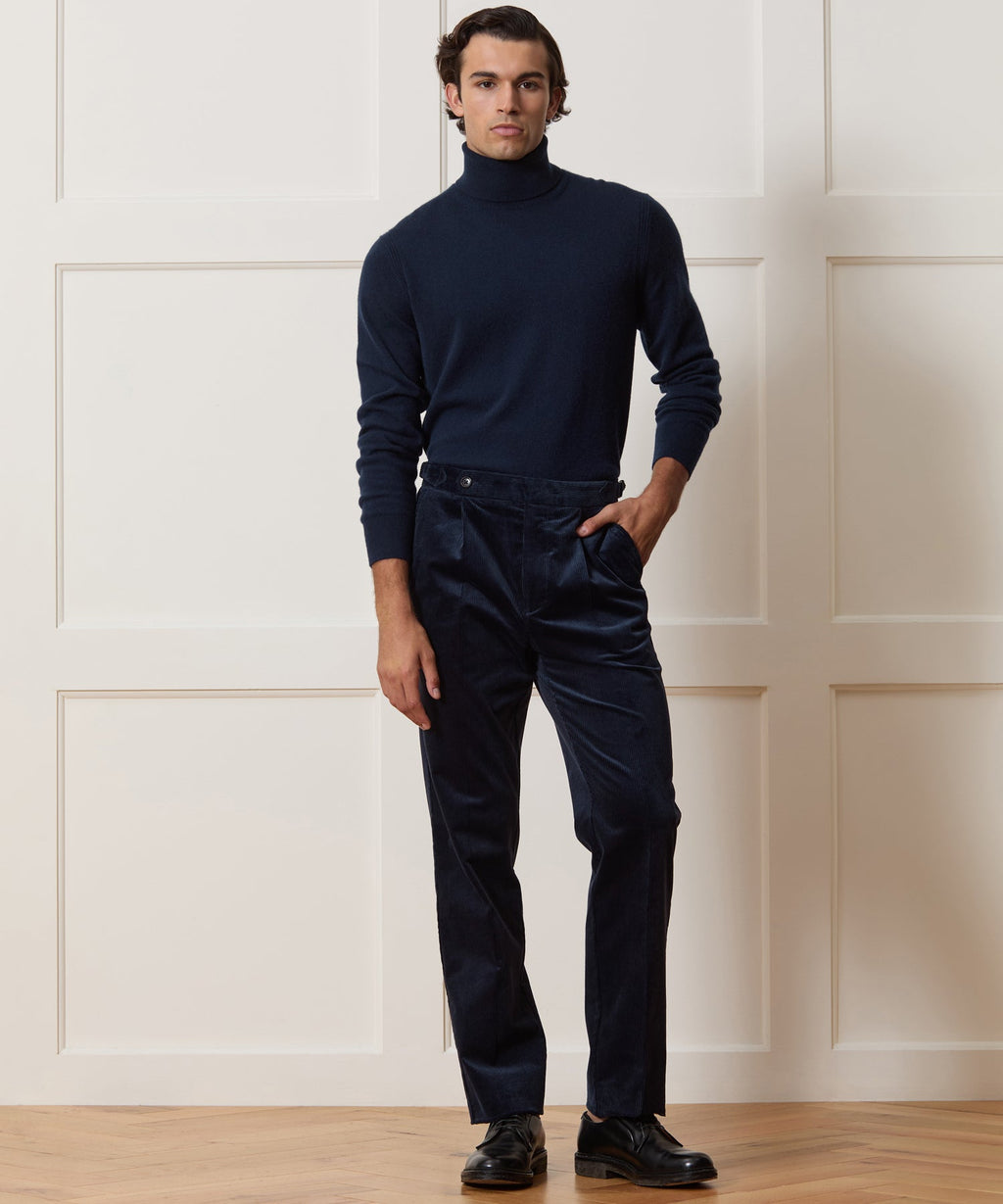 Italian Corduroy Side Tab Trouser