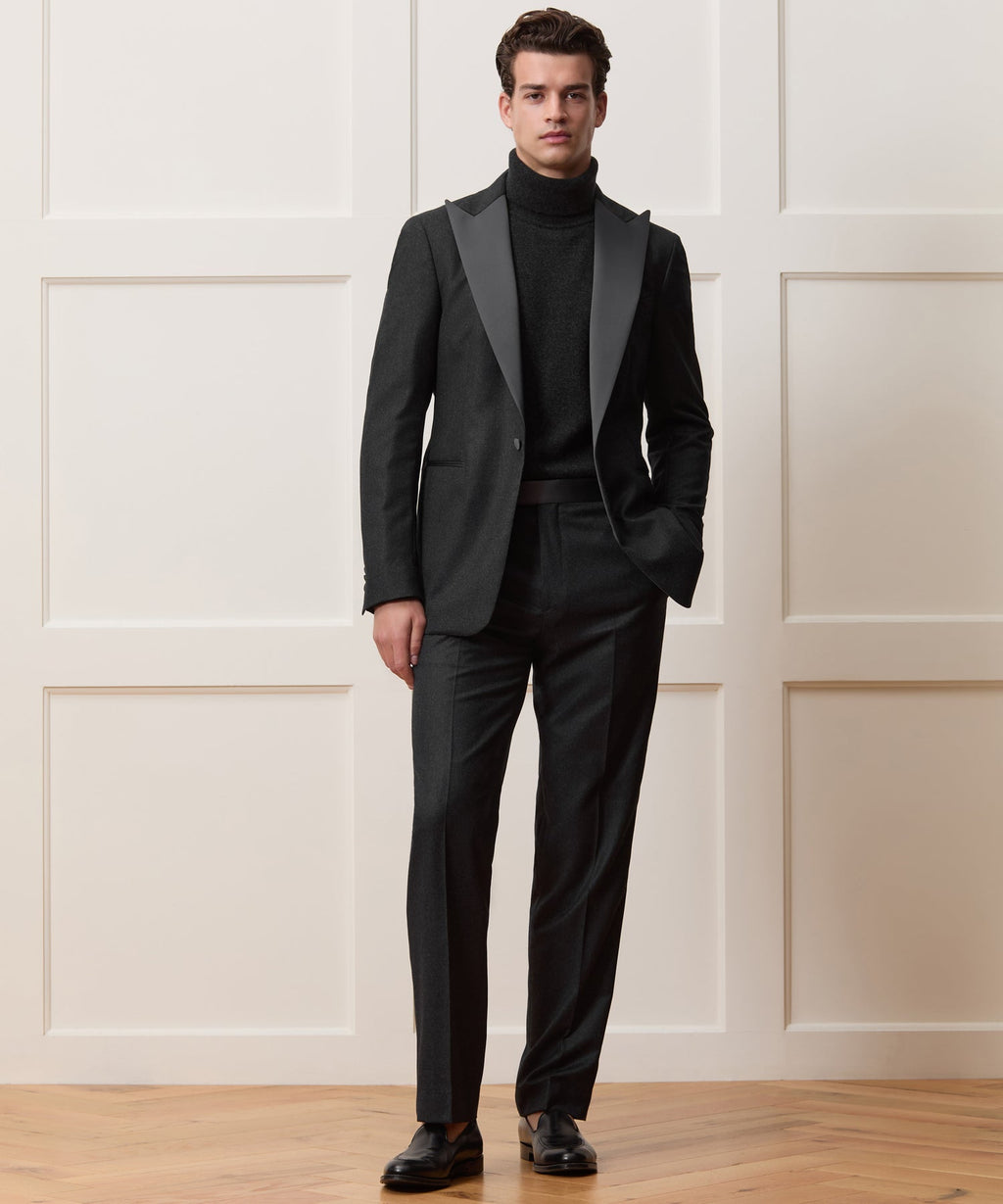 Italian Flannel Tuxedo Jacket