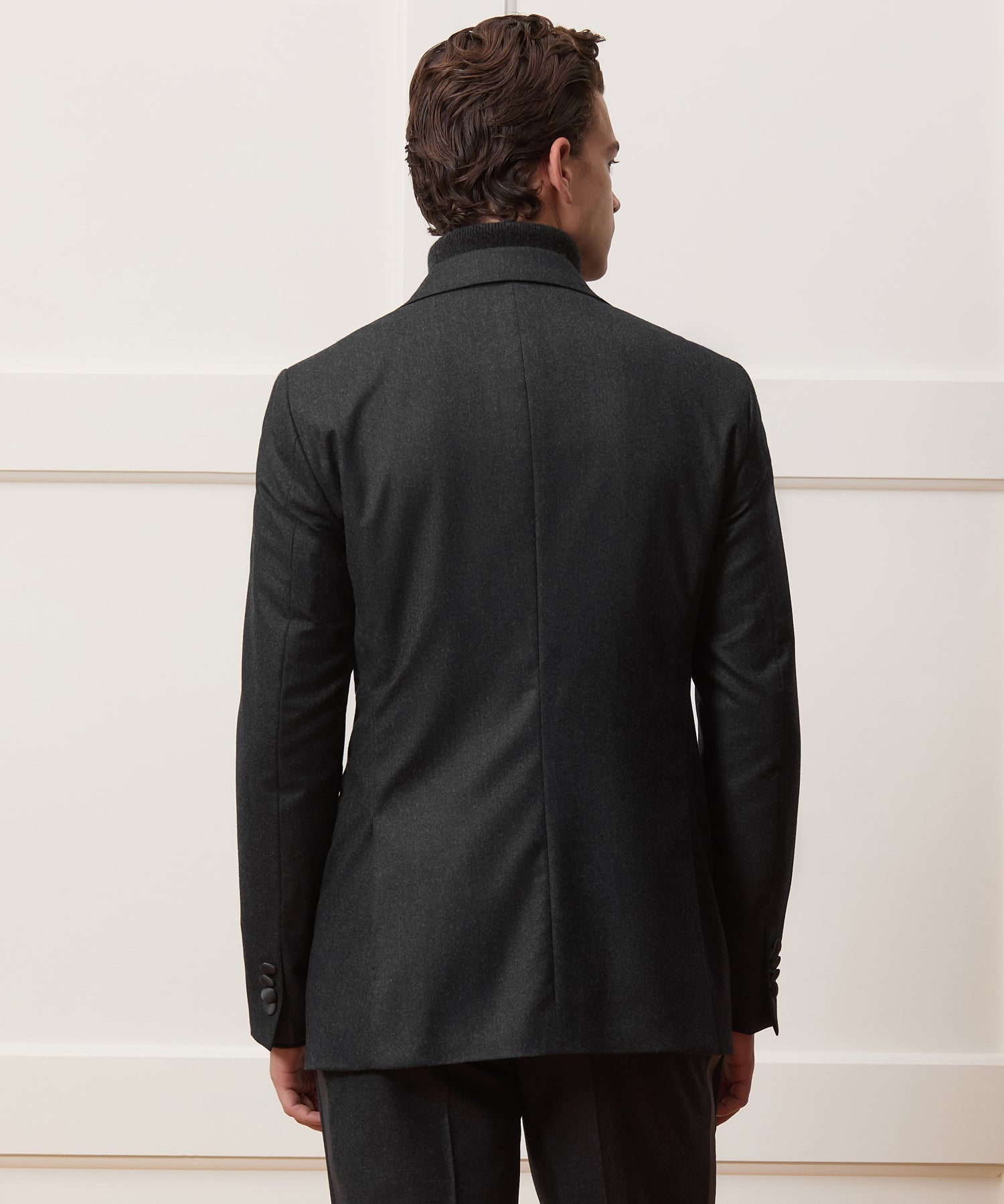 Italian Flannel Tuxedo Jacket