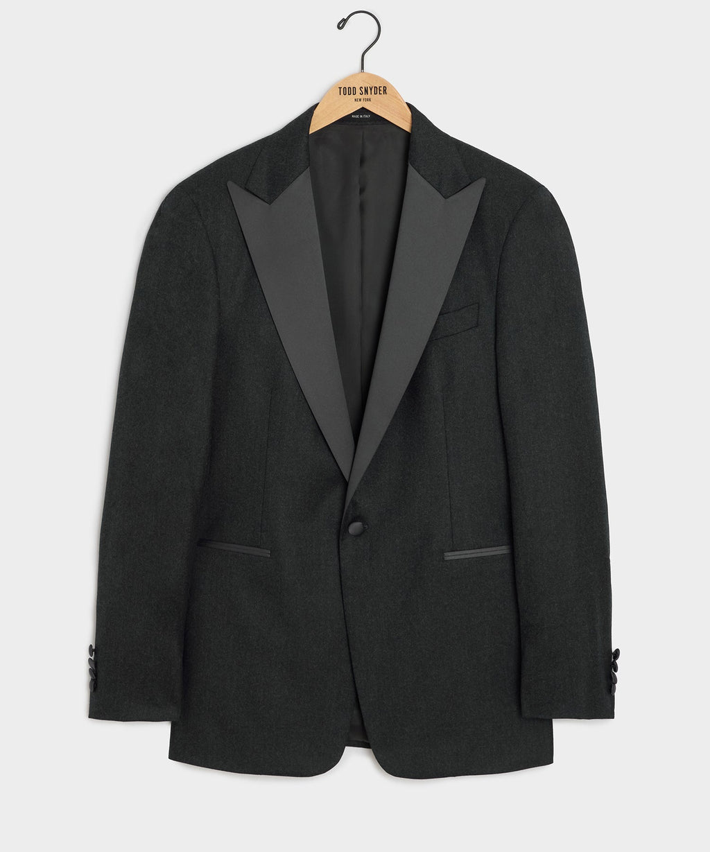 Italian Flannel Tuxedo Jacket