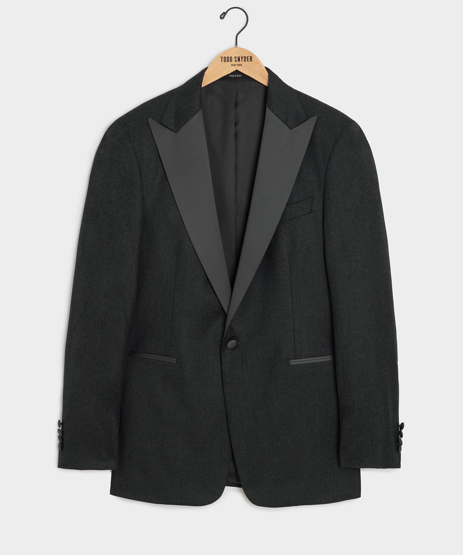 Italian Flannel Tuxedo Jacket