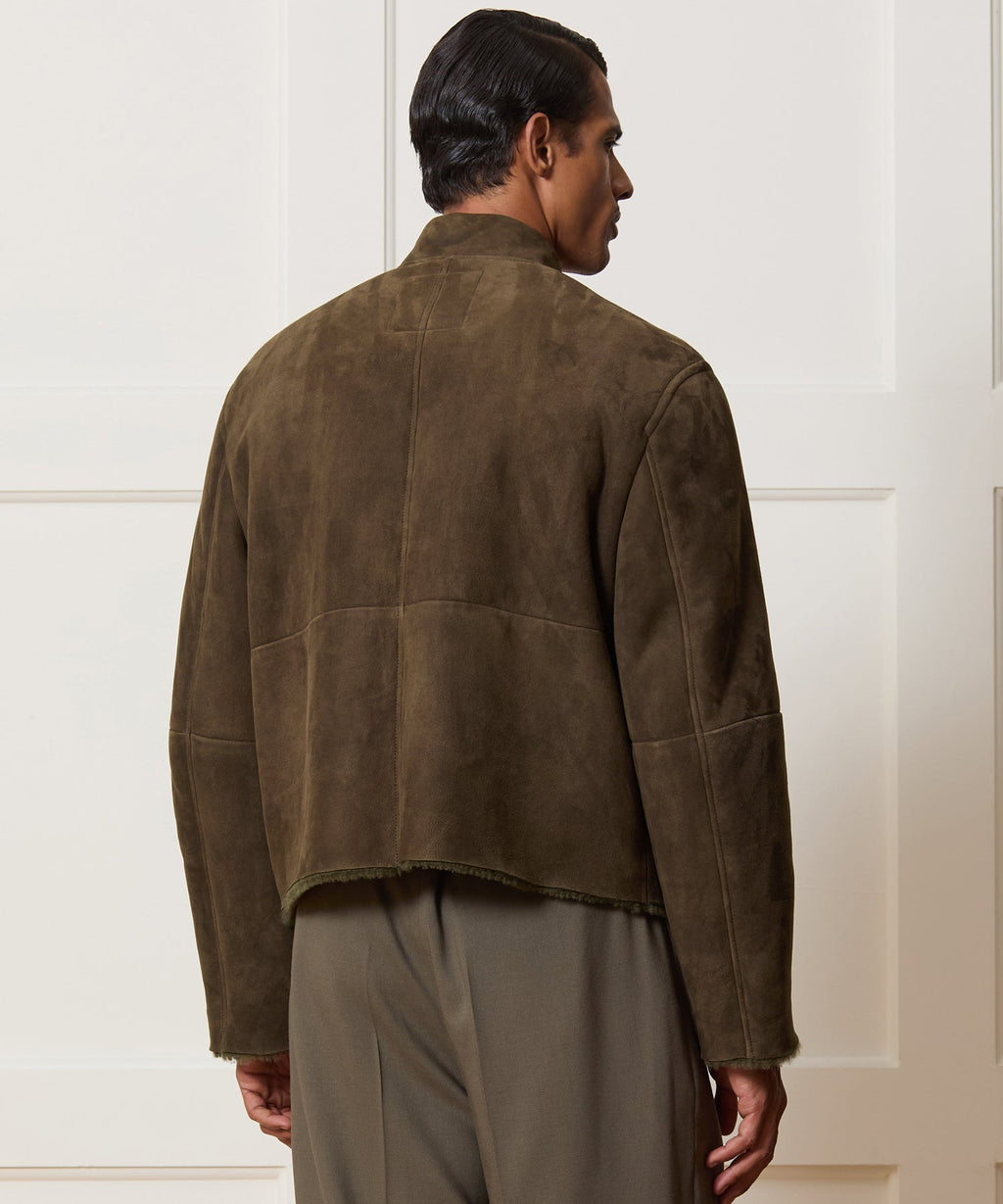 Italian Shearling Aviator Jacket