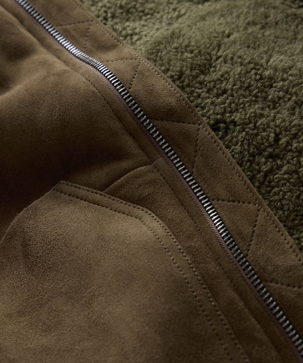 Italian Shearling Aviator Jacket