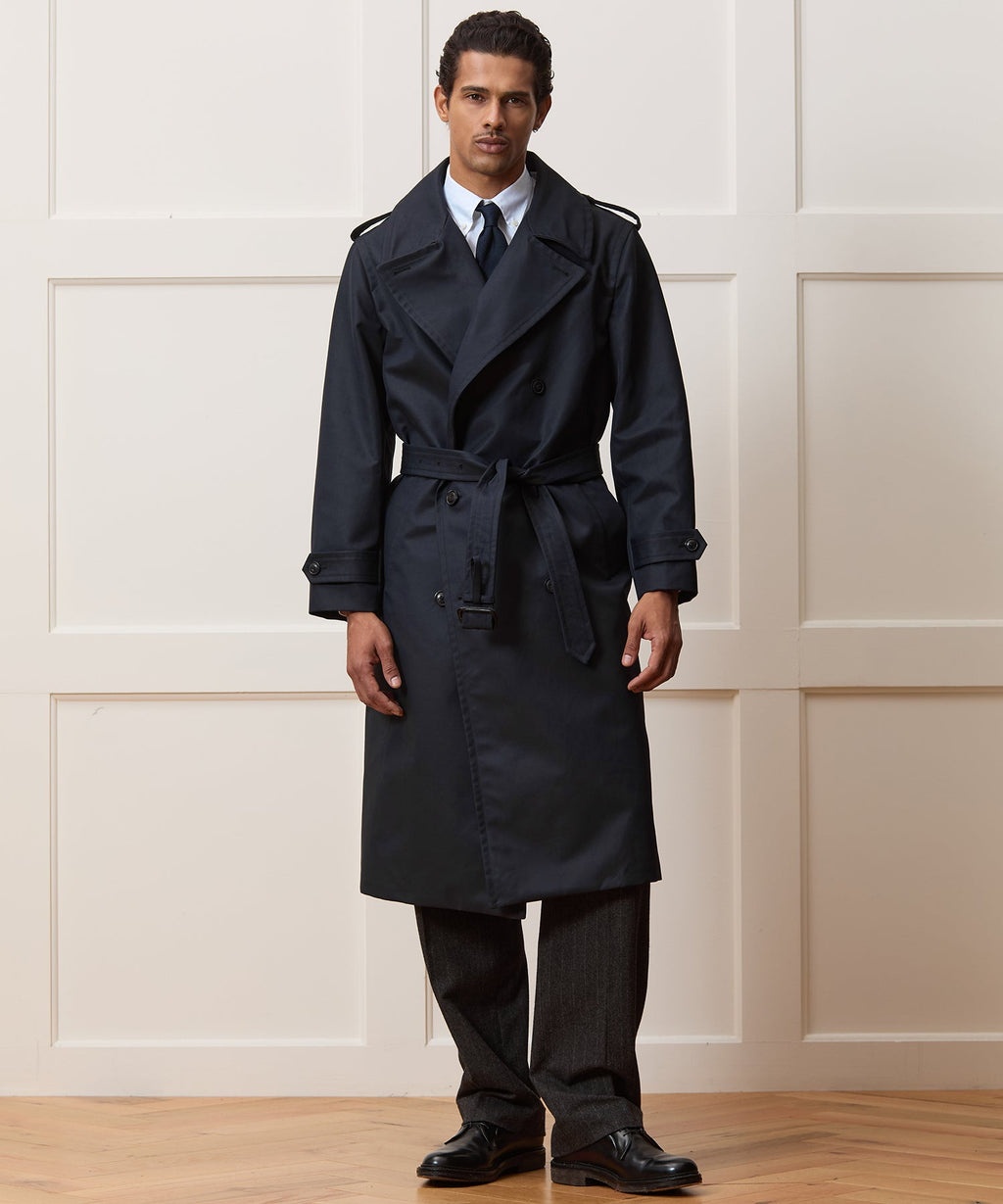 Italian Double-Breasted Trench Coat